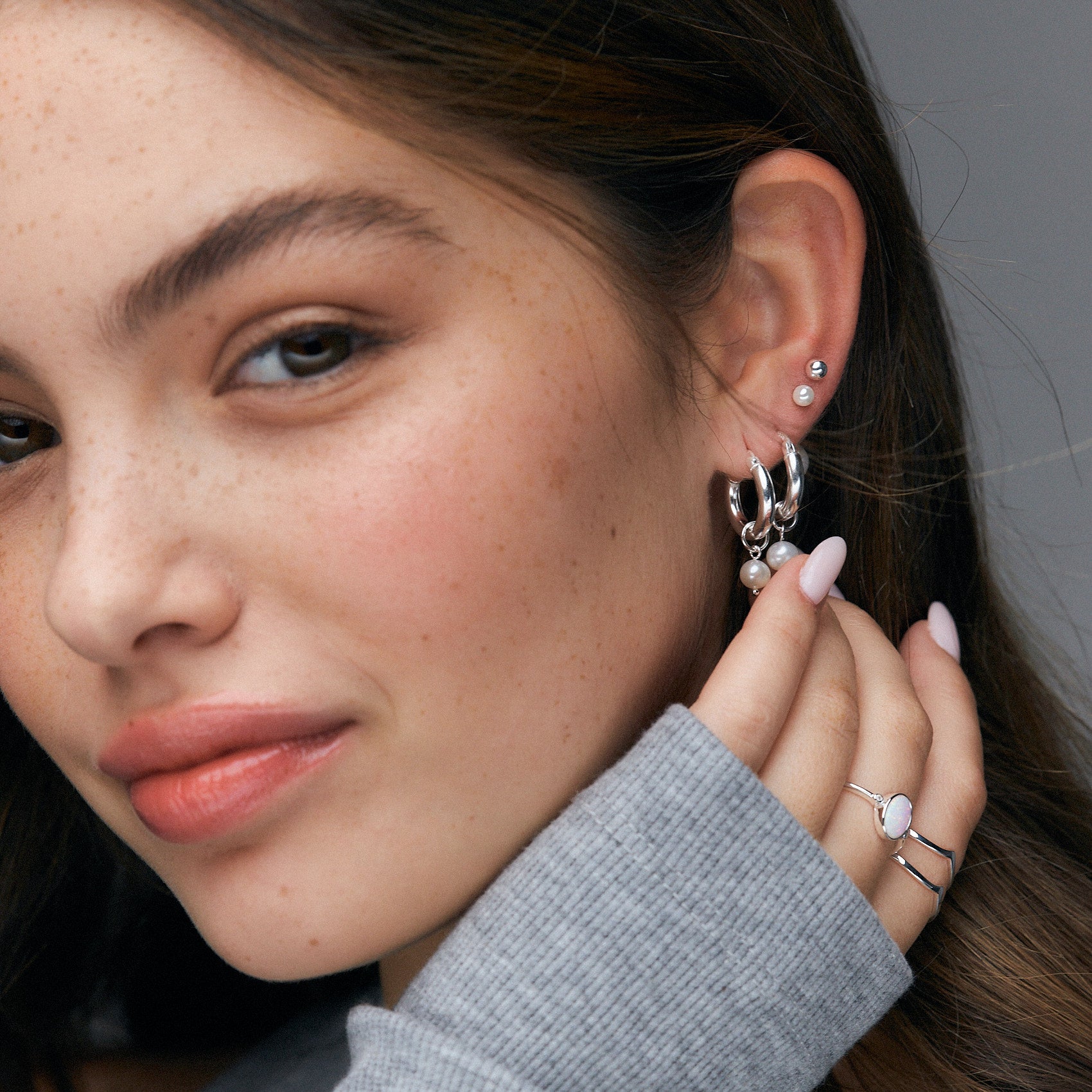 סט עגילי הלנה כסף 925