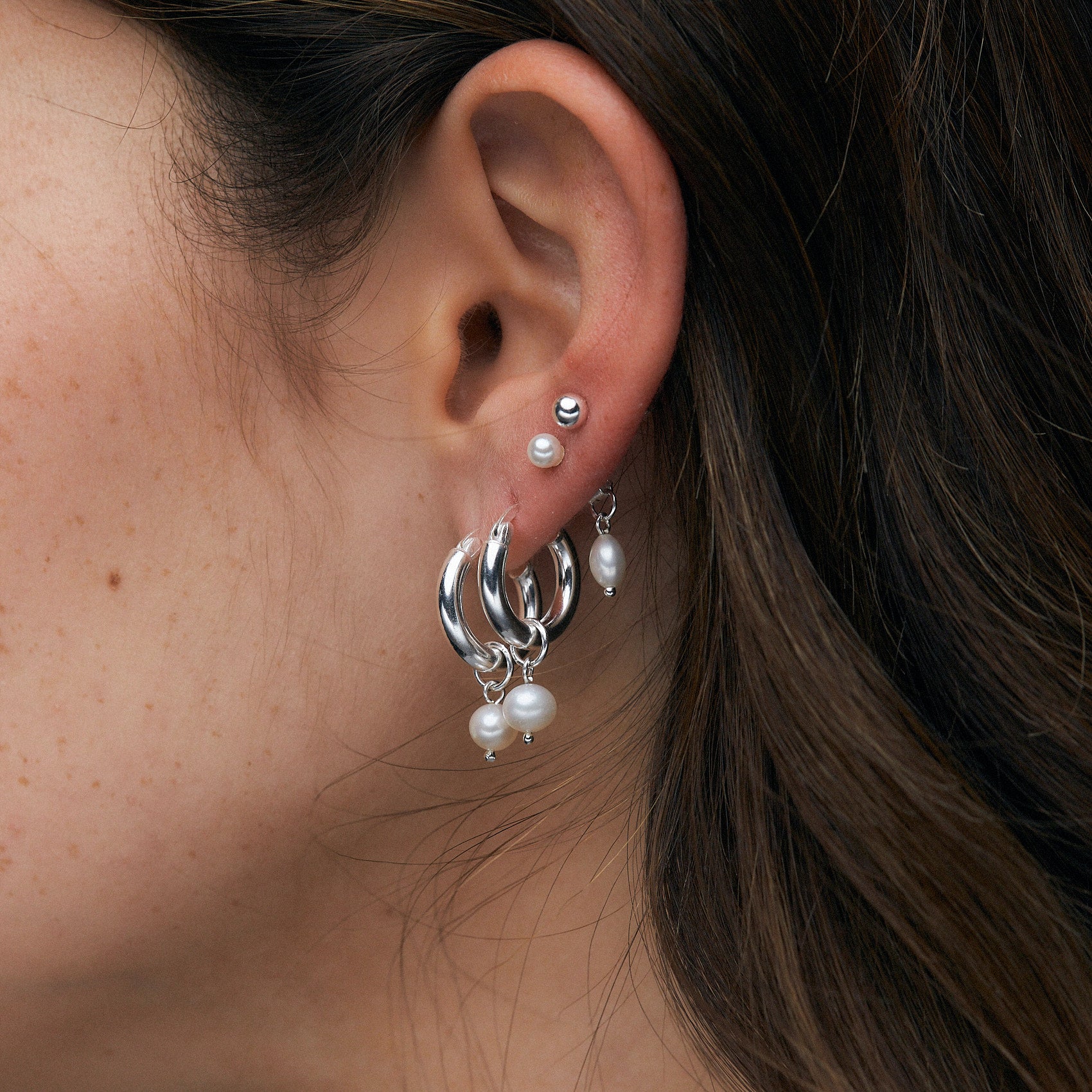 סט עגילי הלנה כסף 925