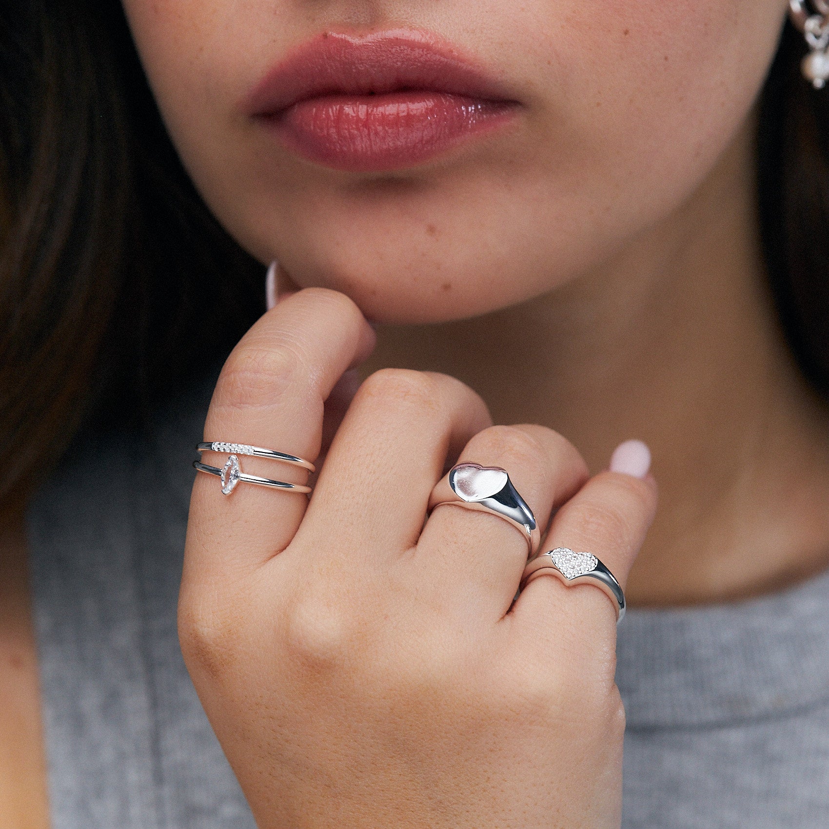 טבעת מוניק כסף 925