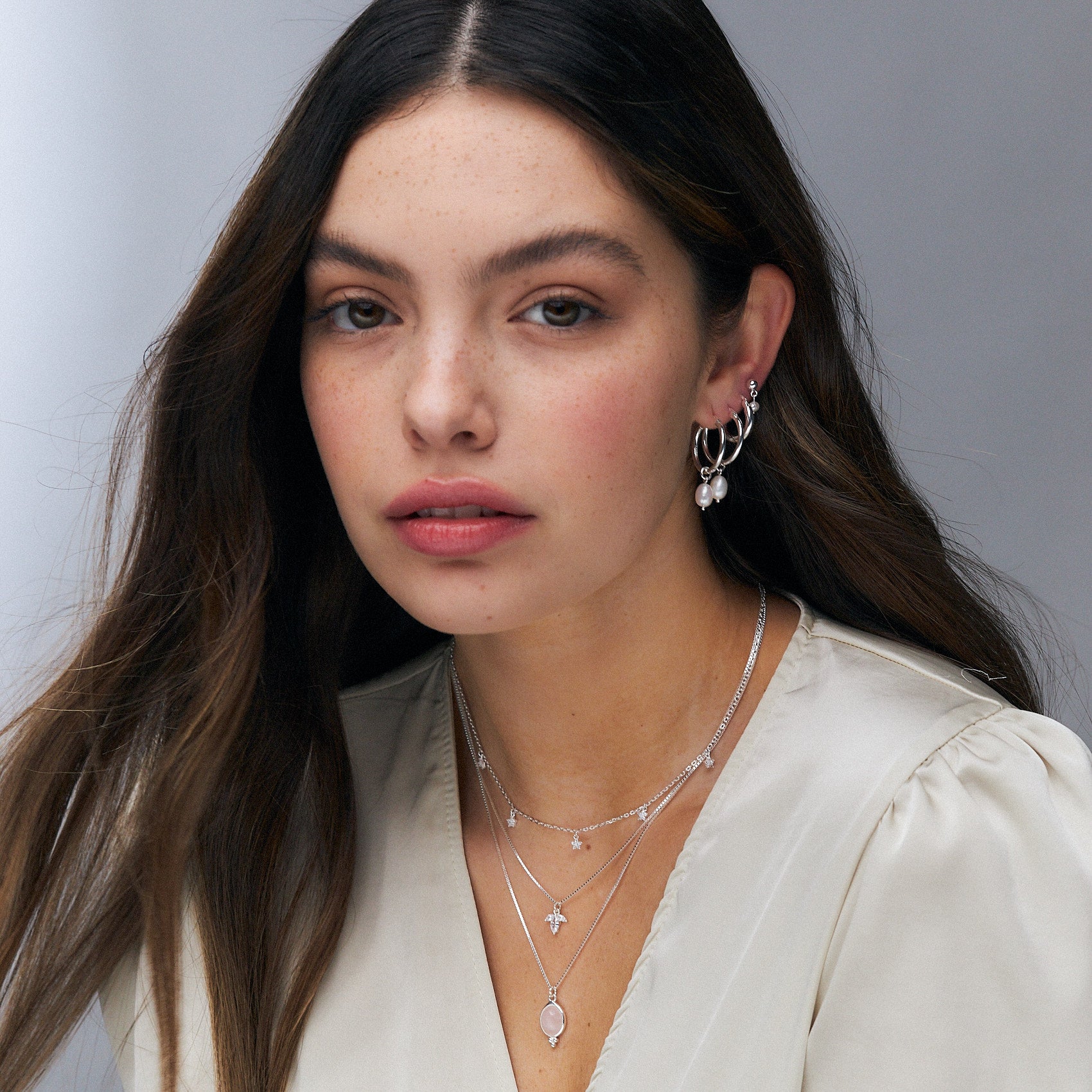 סט גרטה כסף 925