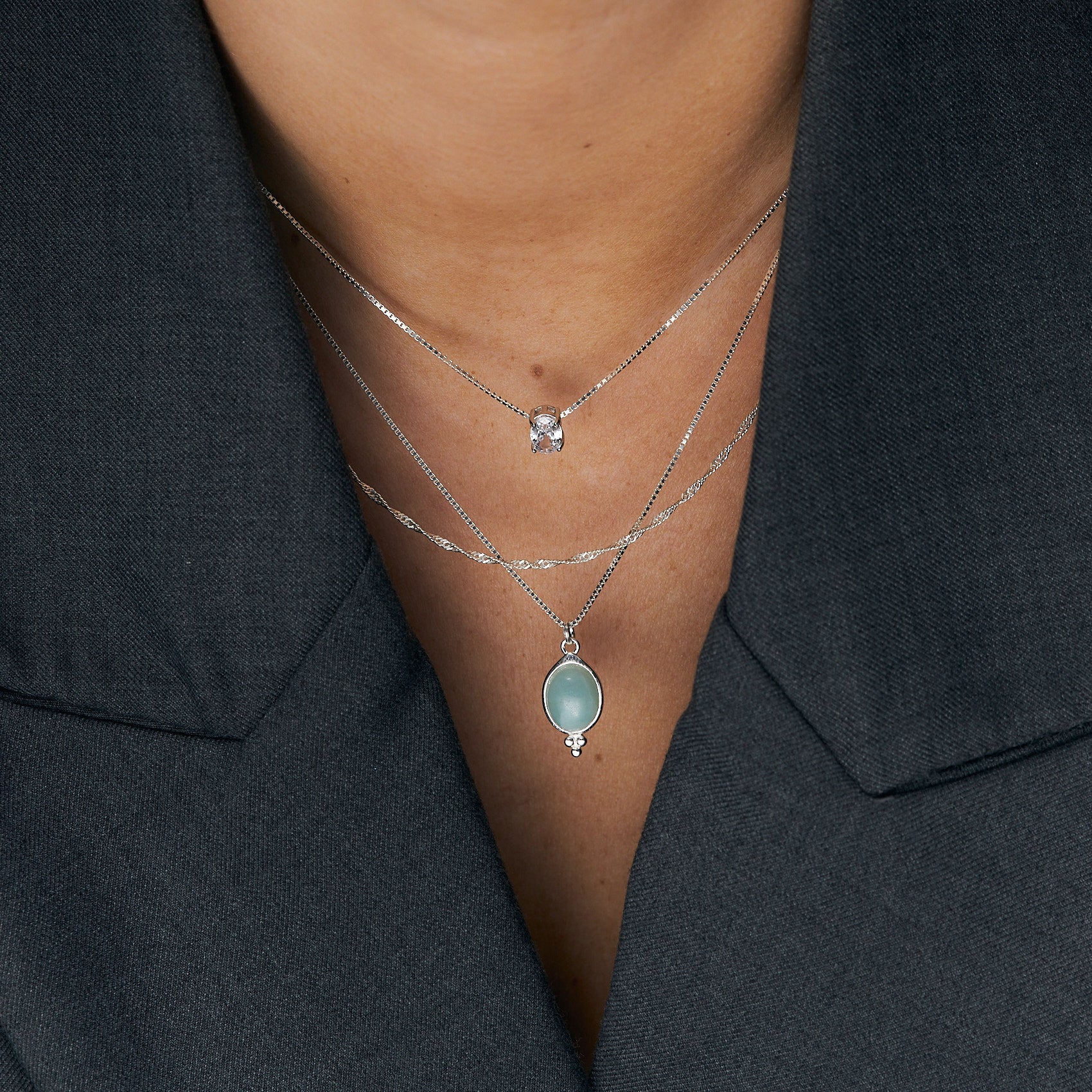 925 שרשרת נורה כסף