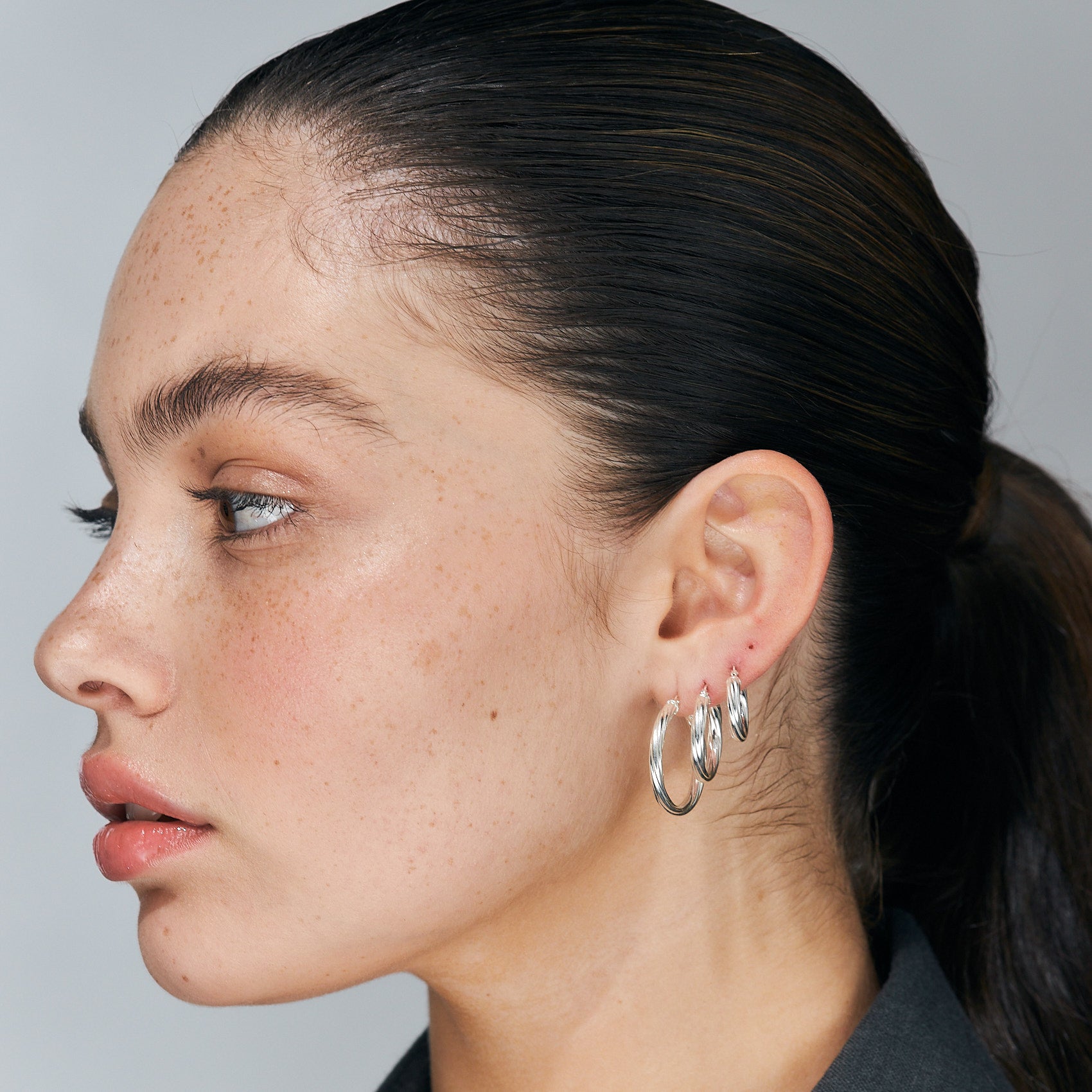 עגילי דיאנרה (M) כסף 925