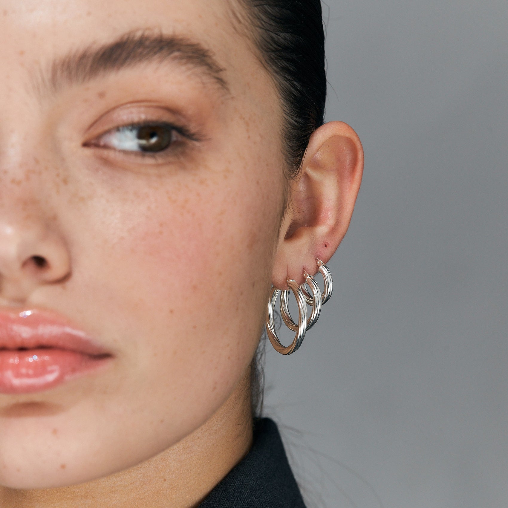 עגילי דיאנרה (M) כסף 925