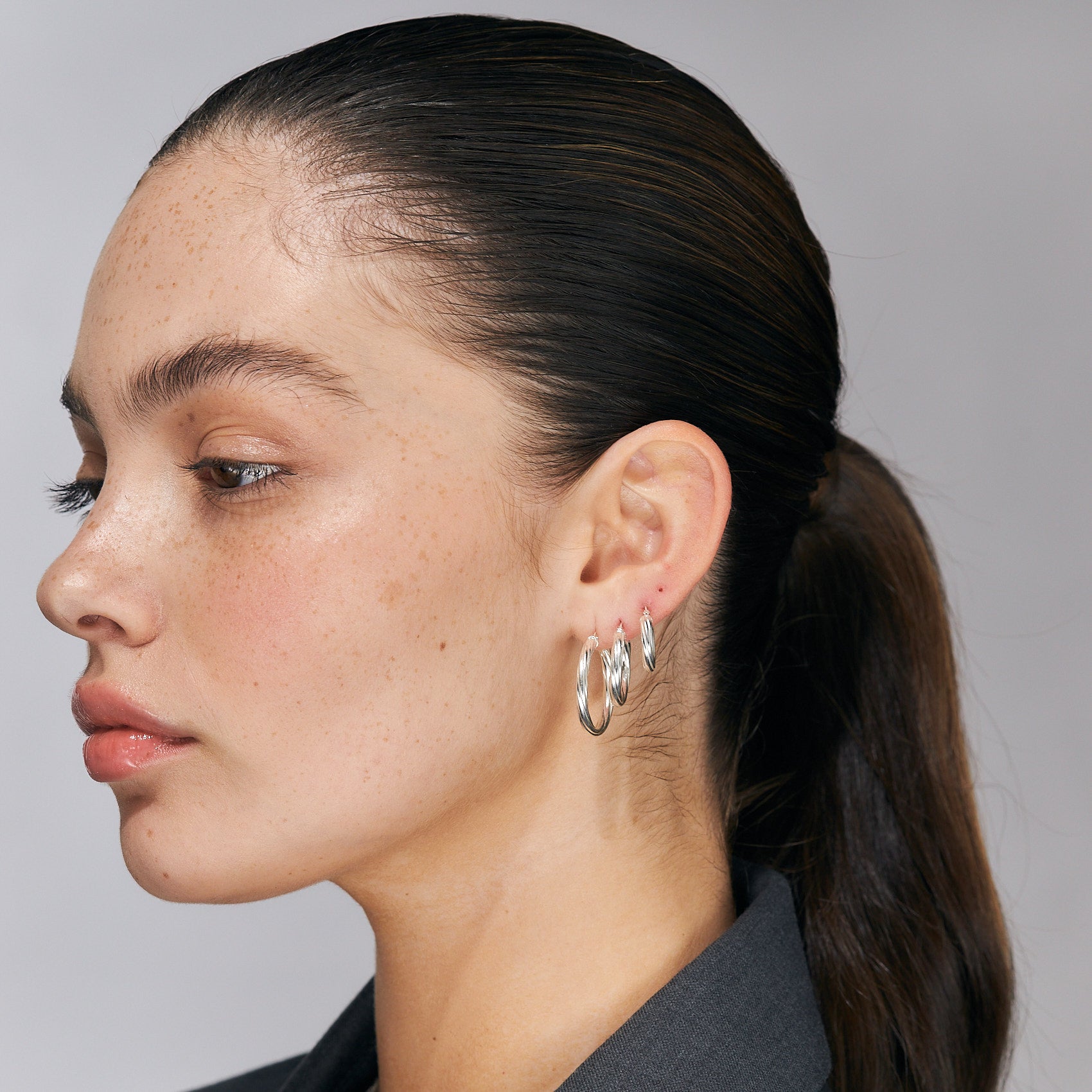 עגילי דיאנרה (M) כסף 925