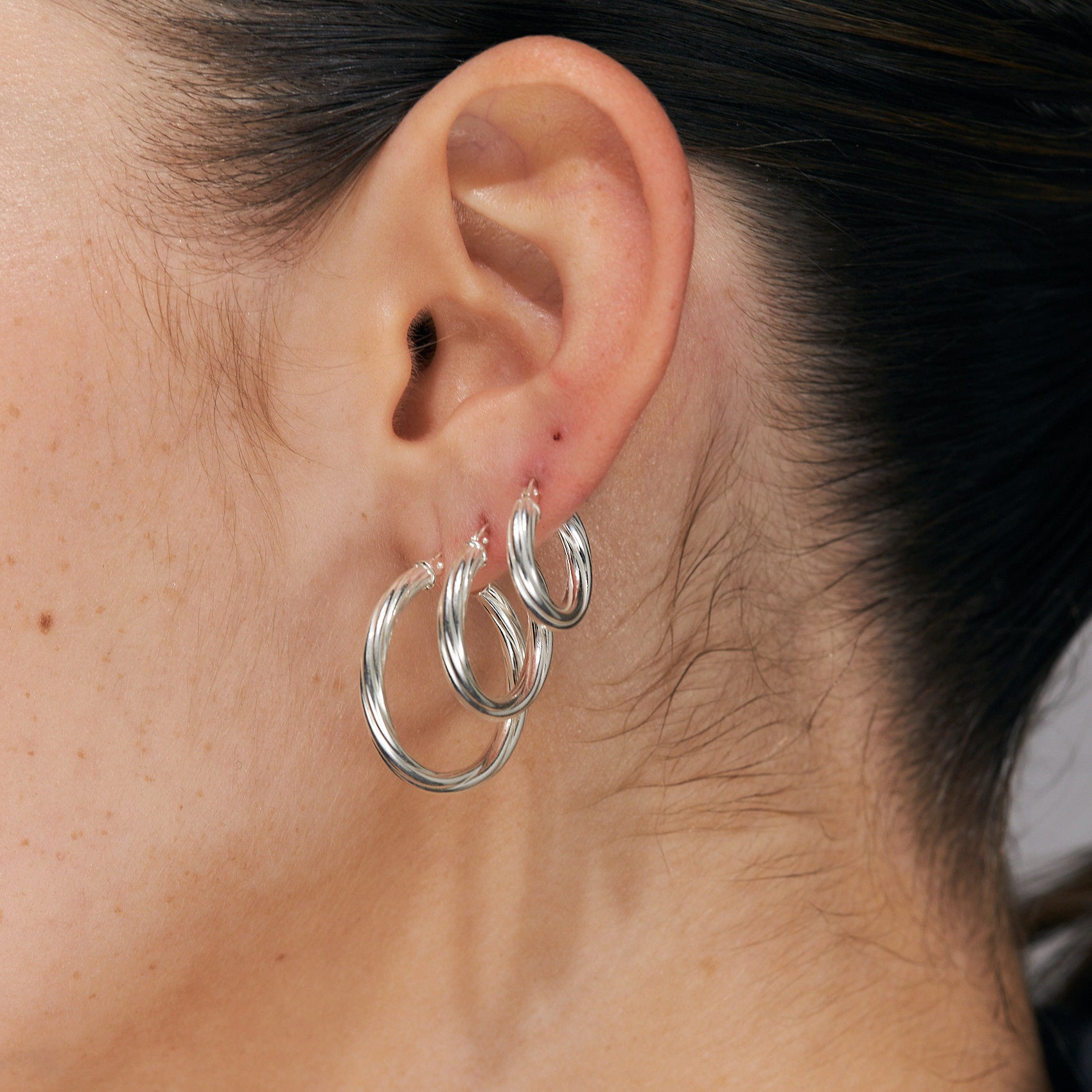 עגילי דיאנרה (M) כסף 925