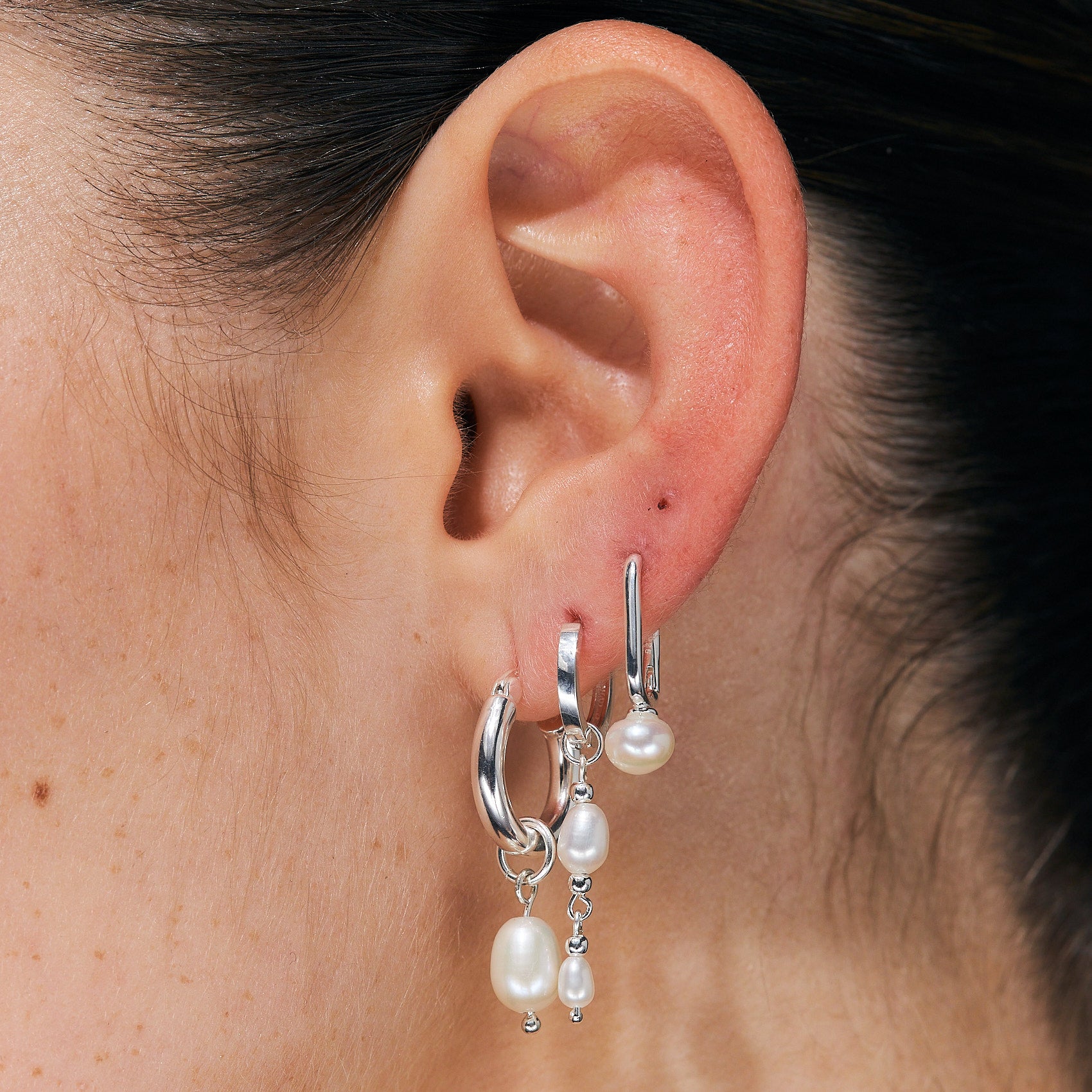 עגילי מדלן כסף 925