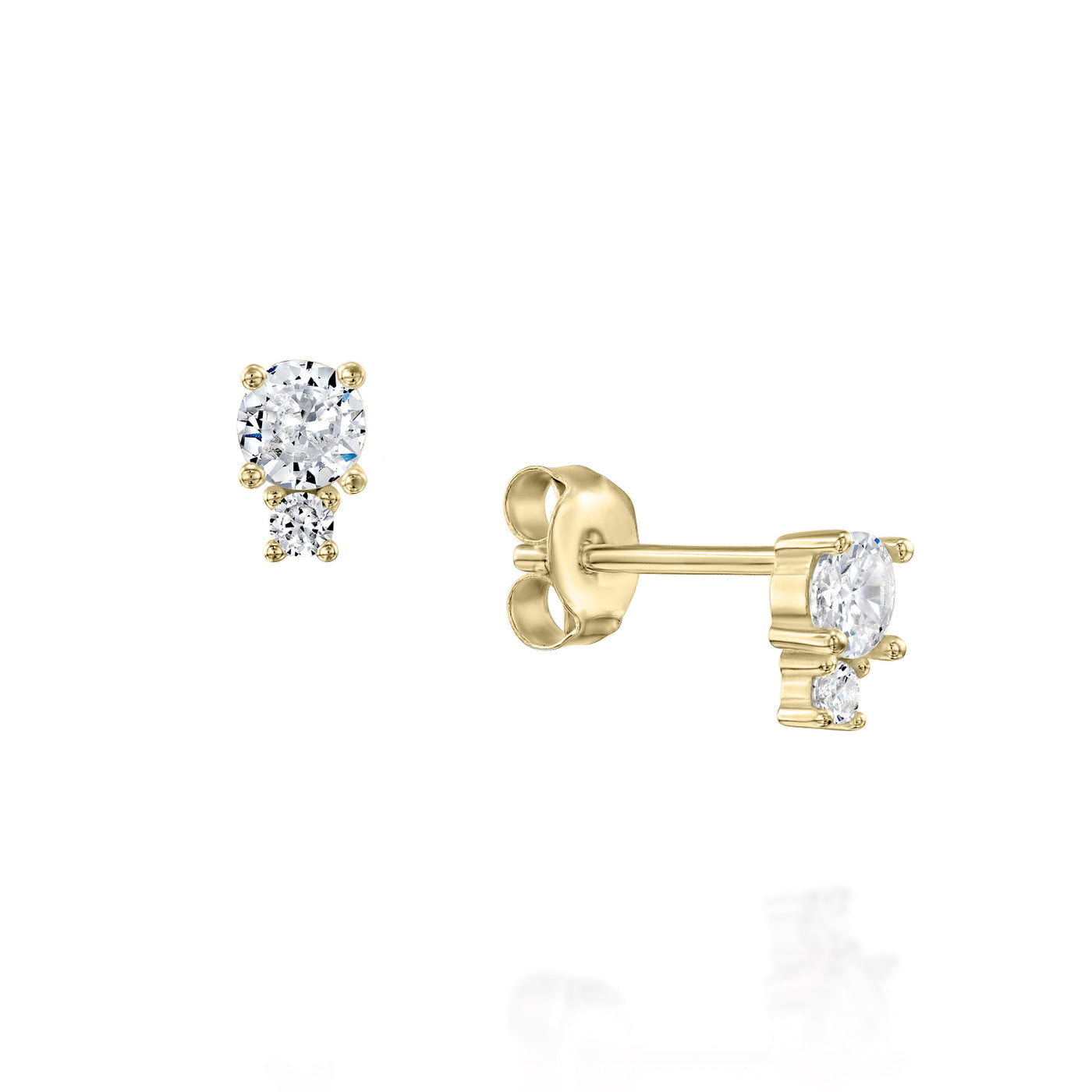 עגילי אריאל ציפוי זהב