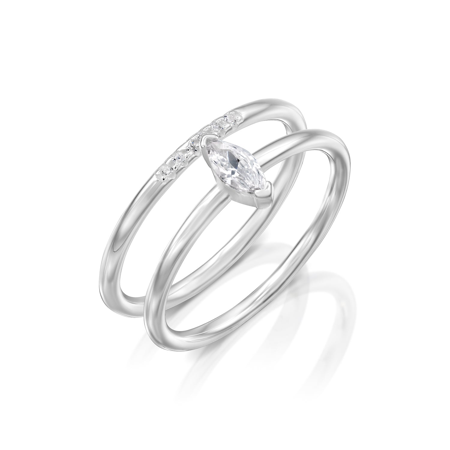 טבעת מוניק כסף 925