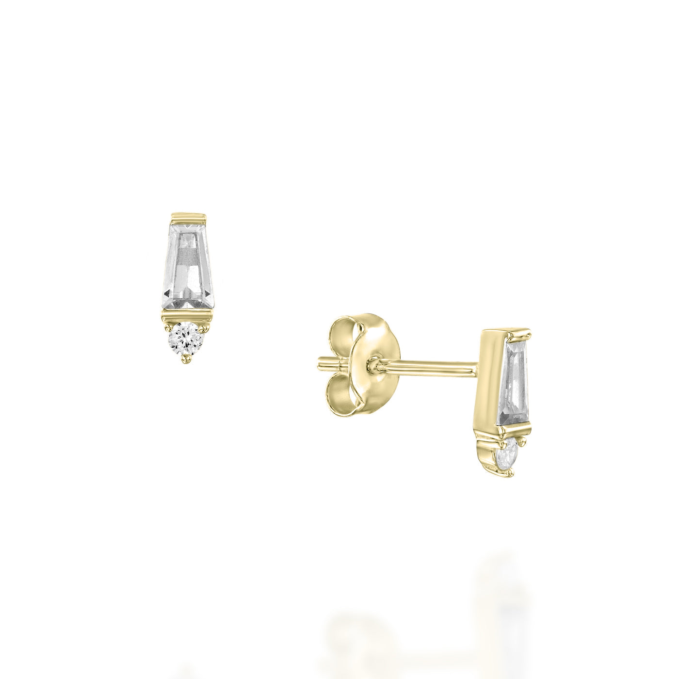 עגילי אורורה ציפוי זהב