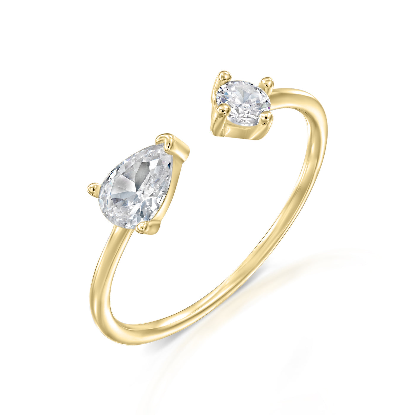 טבעת אלקסיס ציפוי זהב