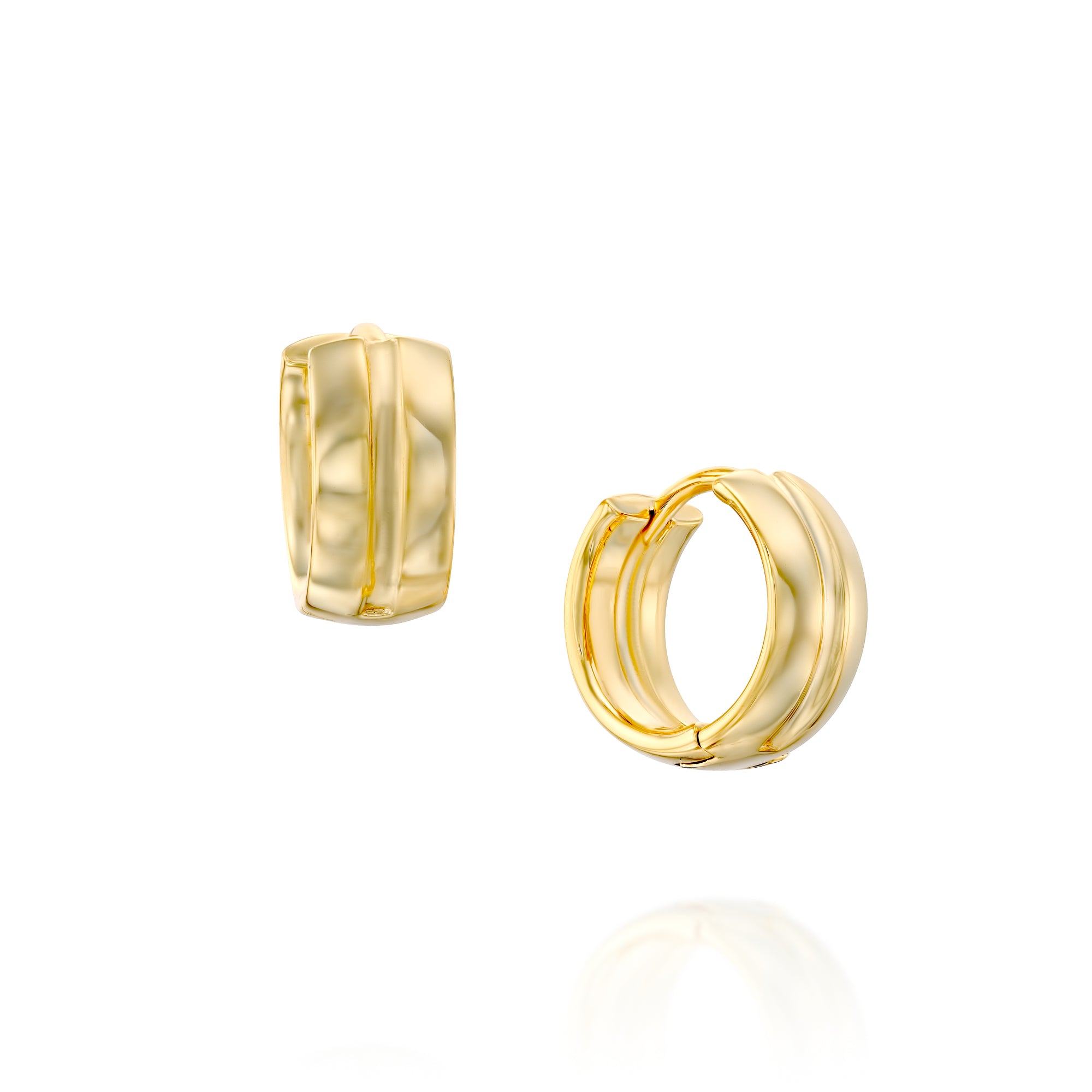 עגילי אנדרה ציפוי זהב