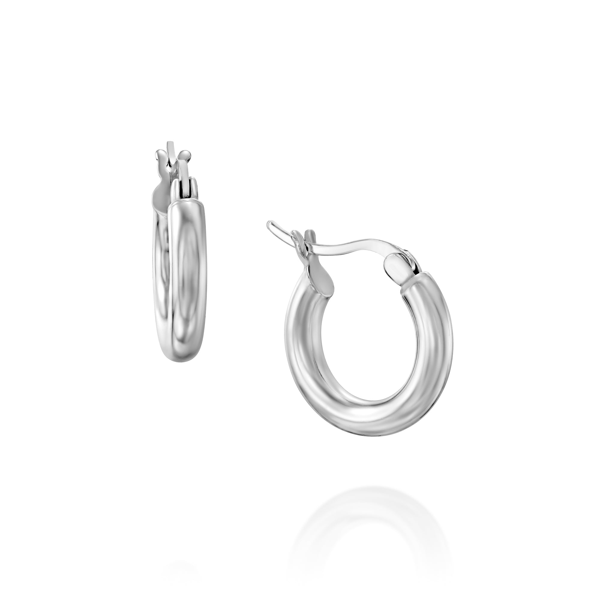 עגילי חישוק לורן (S) כסף 925