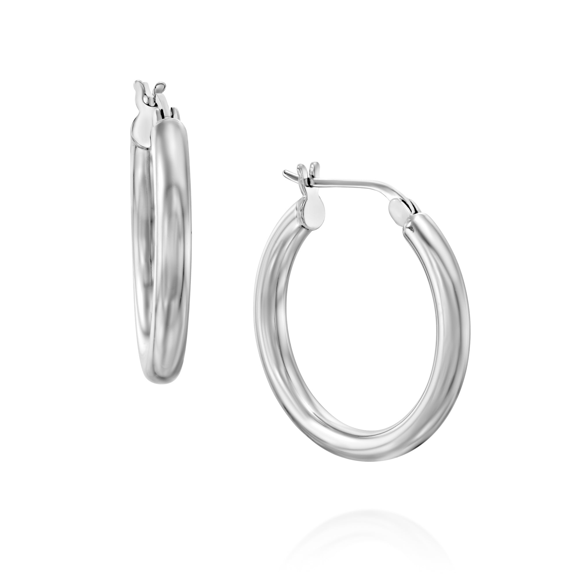 עגילי חישוק לורן (L)כסף 925