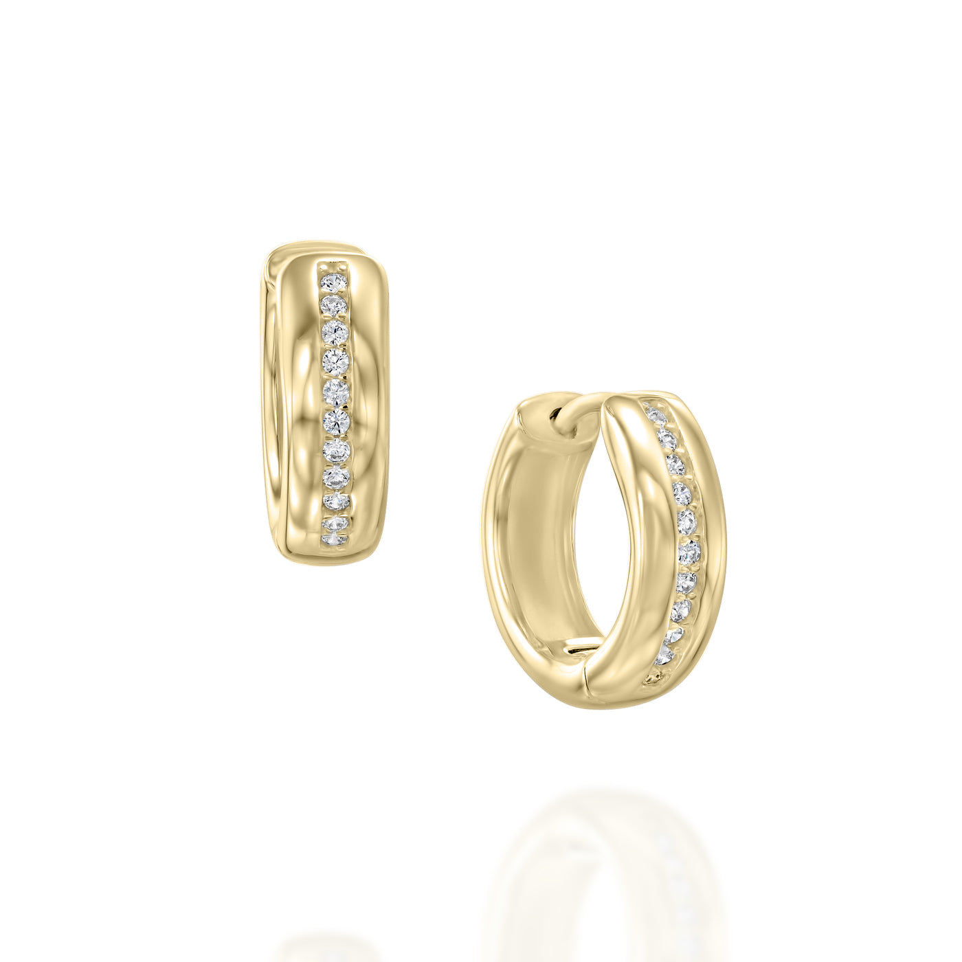 עגילי חסמין ציפוי זהב