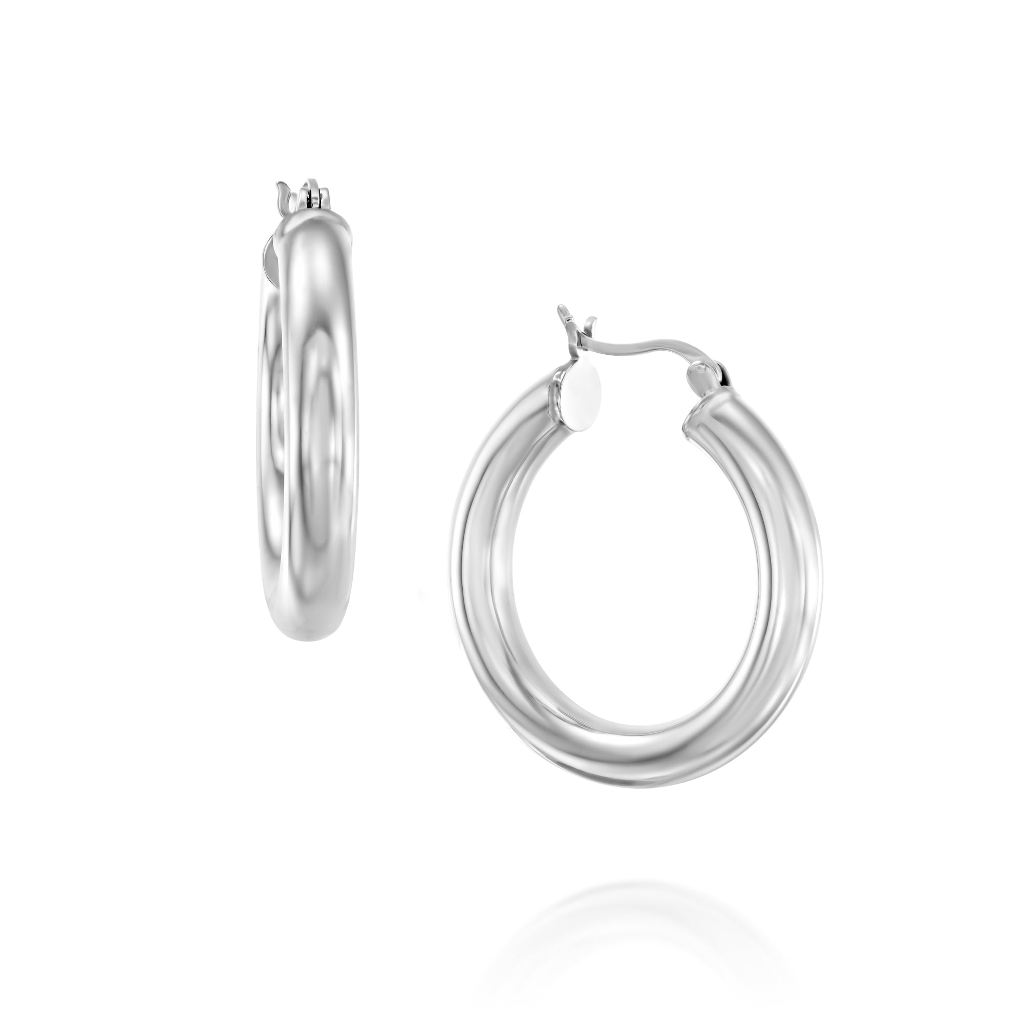 עגילי חישוק אמיליה(L) כסף 925