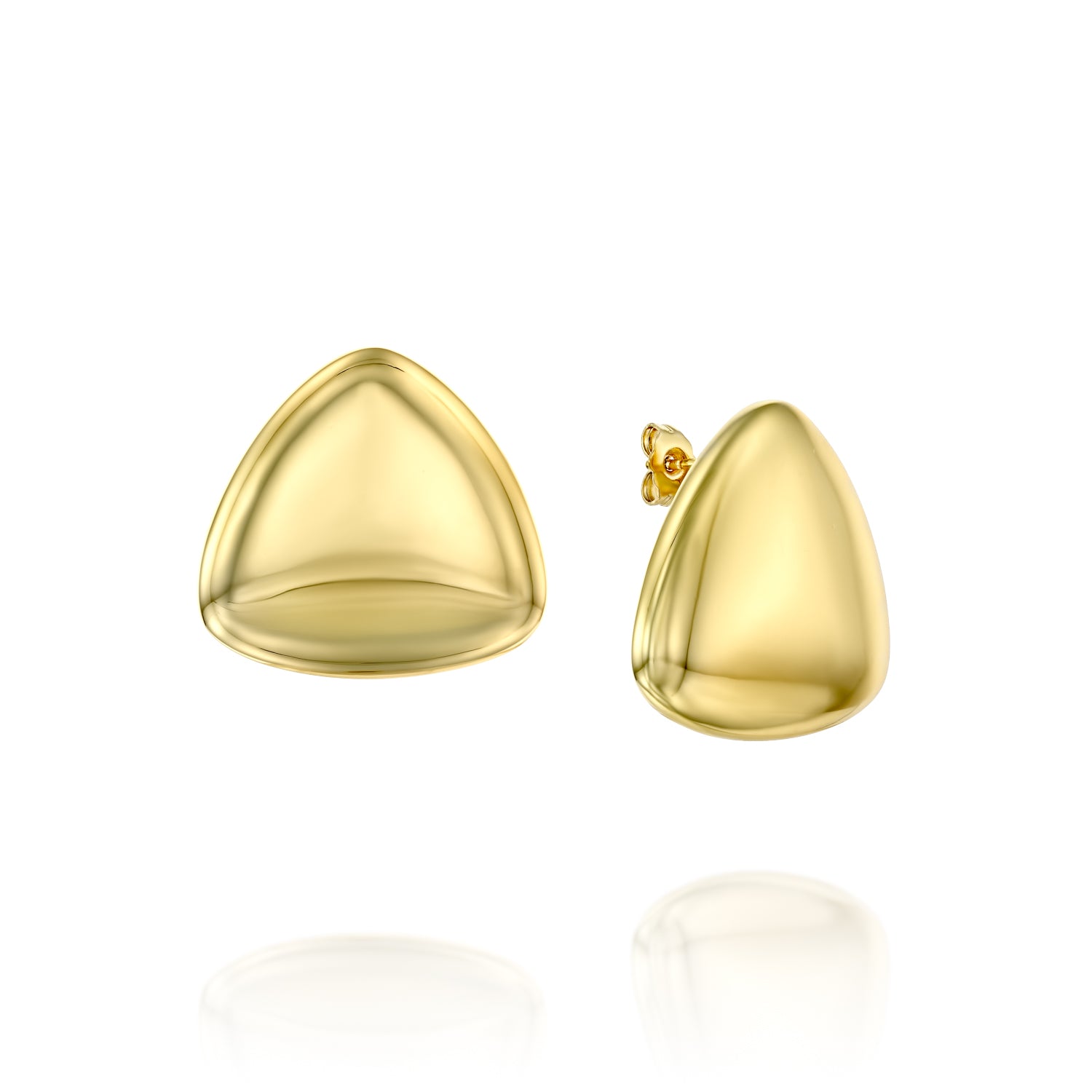 עגילי דורין ציפוי זהב