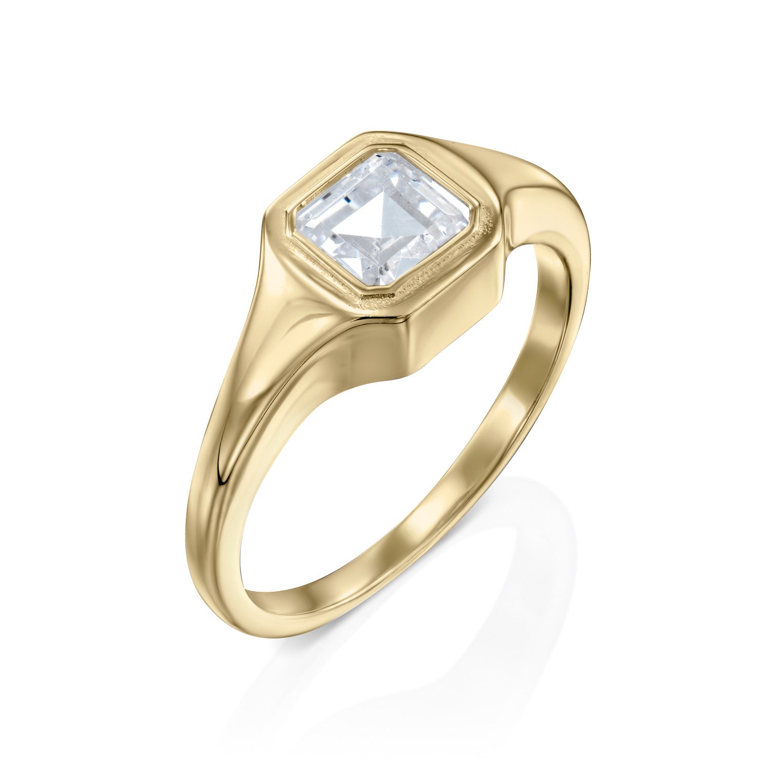 טבעת קמיל ציפוי זהב