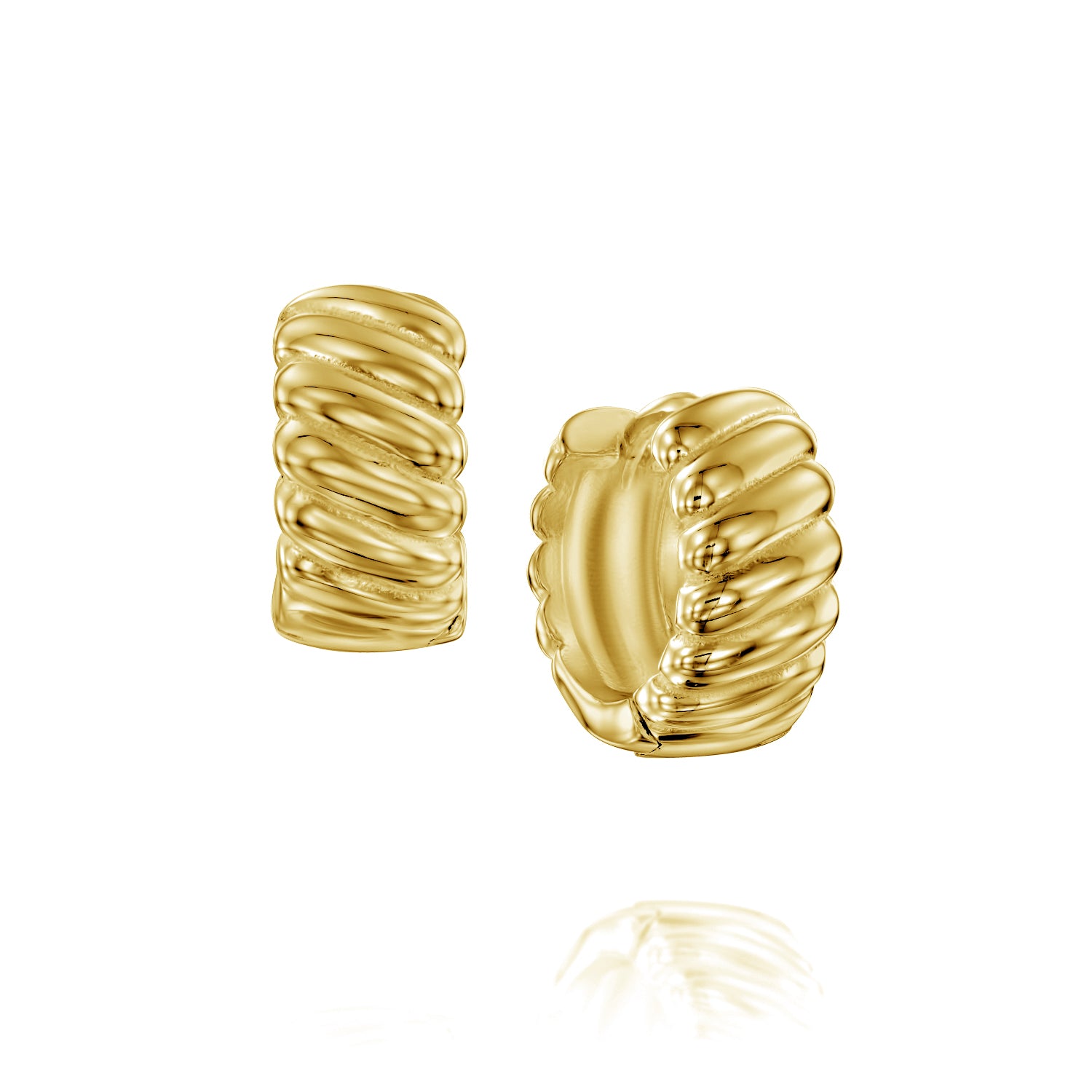 עגילי ריו ציפוי זהב