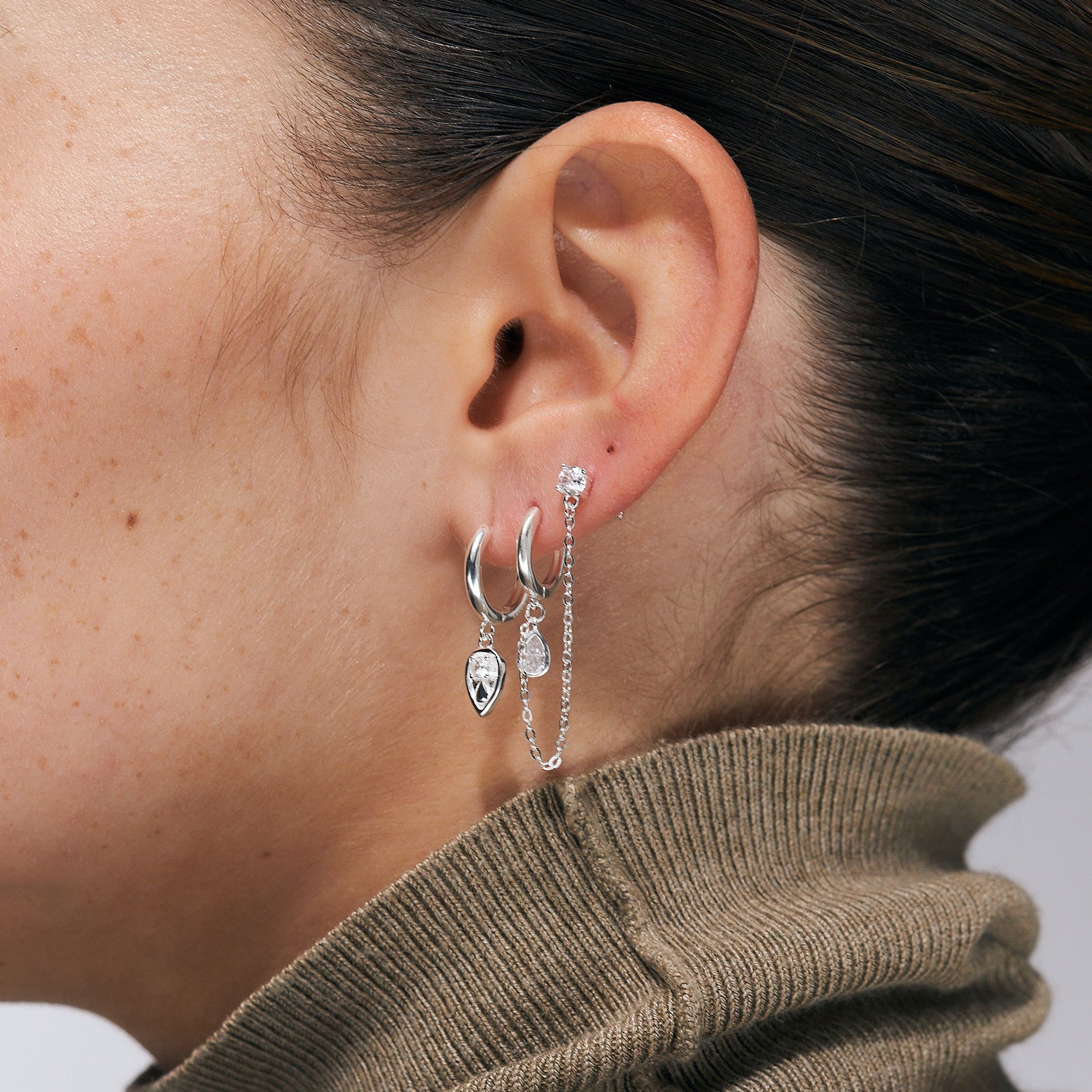 עגילי ולנטינה כסף 925