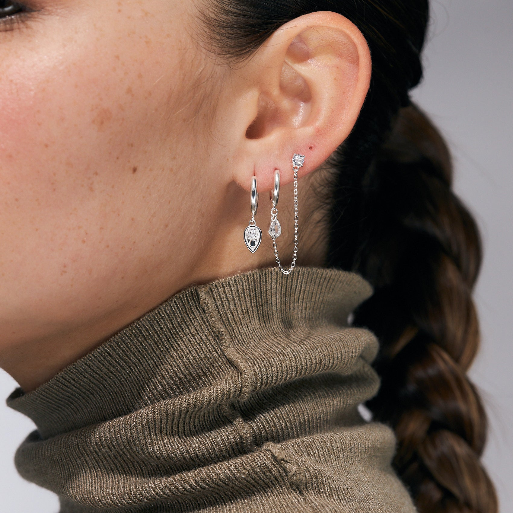 עגילי ולנטינה כסף 925