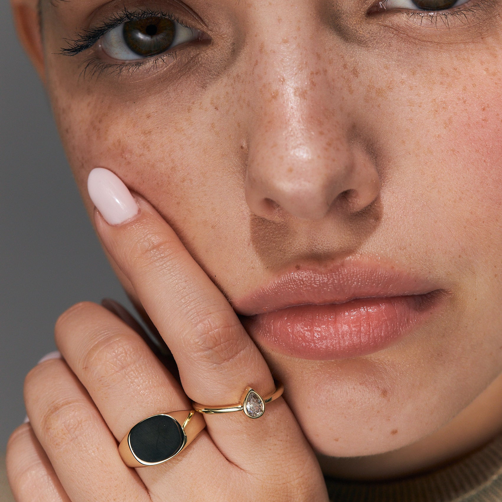 טבעת אוניל ציפוי זהב