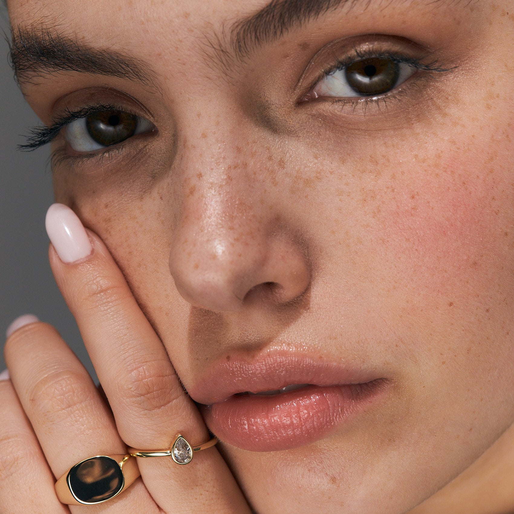 טבעת אוניל ציפוי זהב