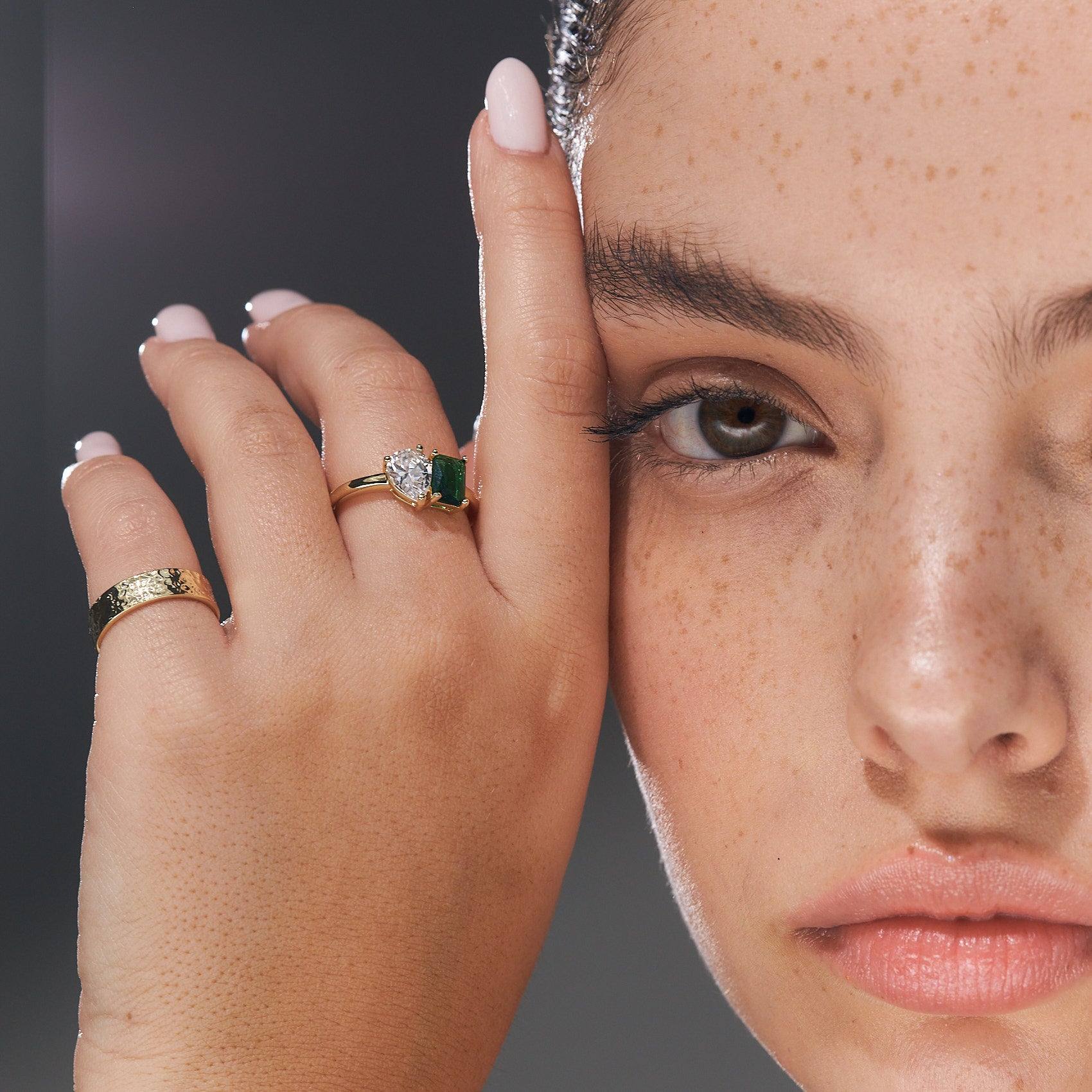 טבעת קתרינה ציפוי זהב