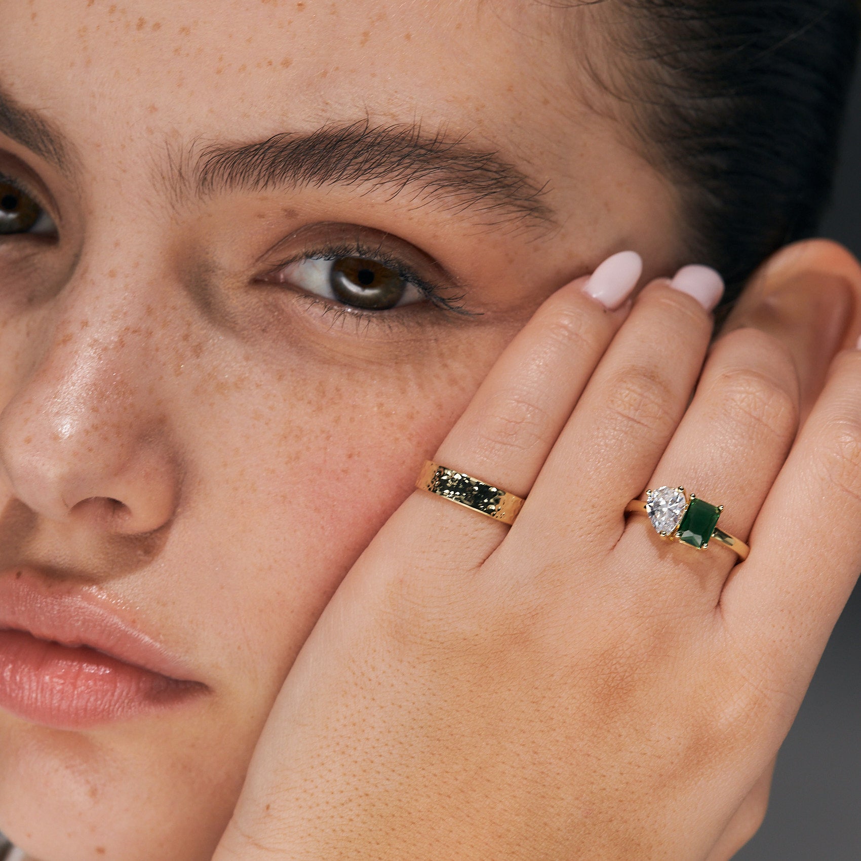 טבעת קתרינה ציפוי זהב