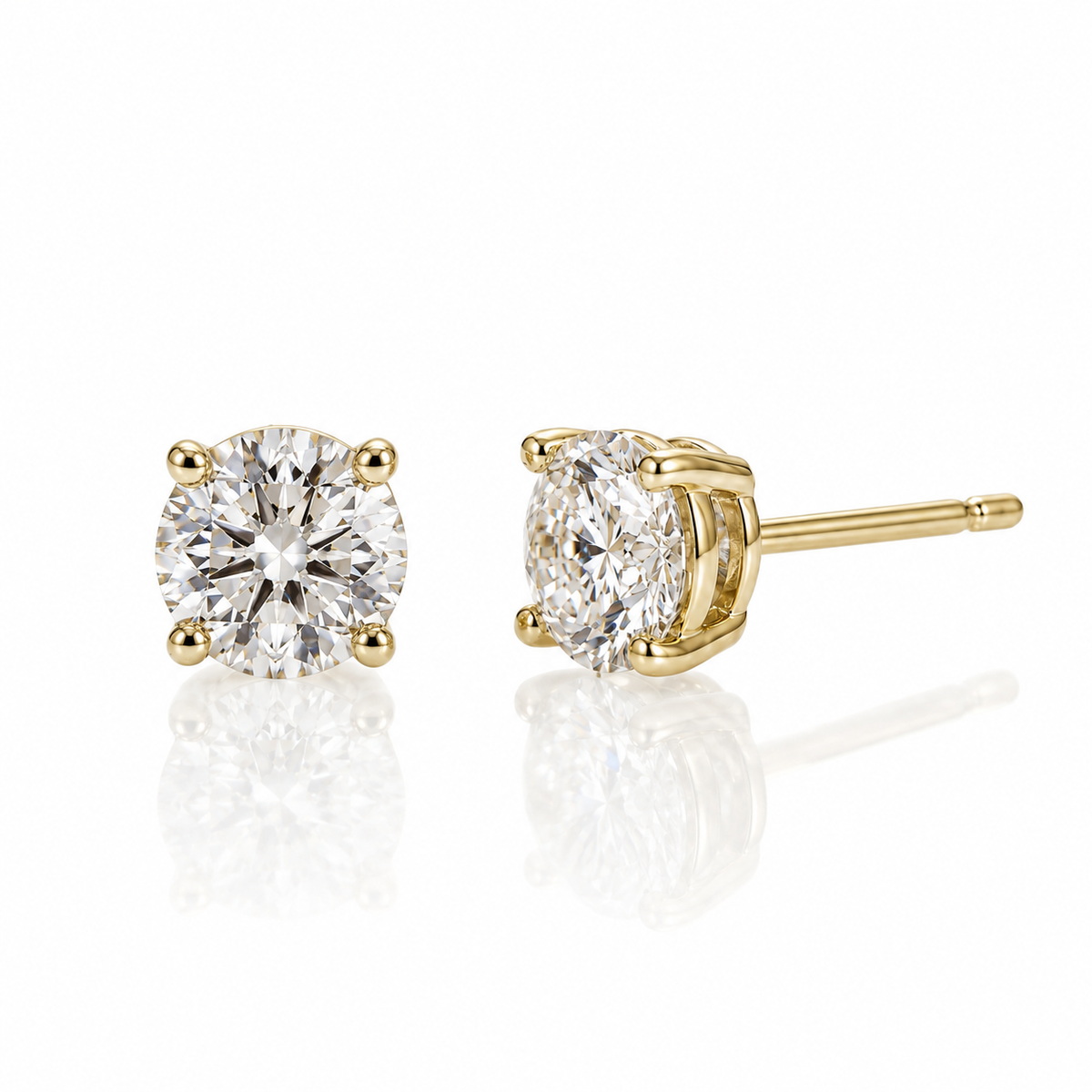 עגילי קלואט ציפוי זהב