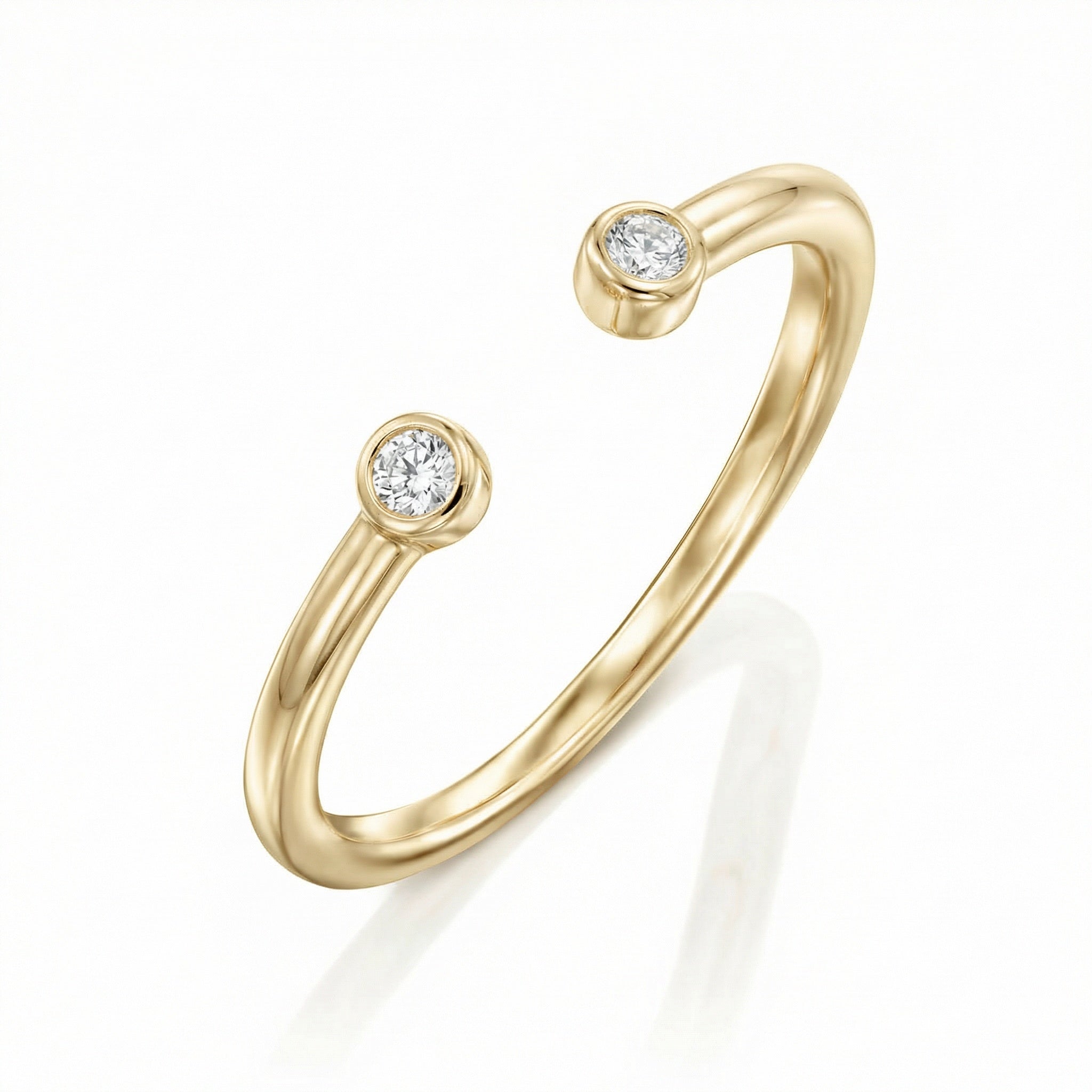 טבעת אדל ציפוי זהב