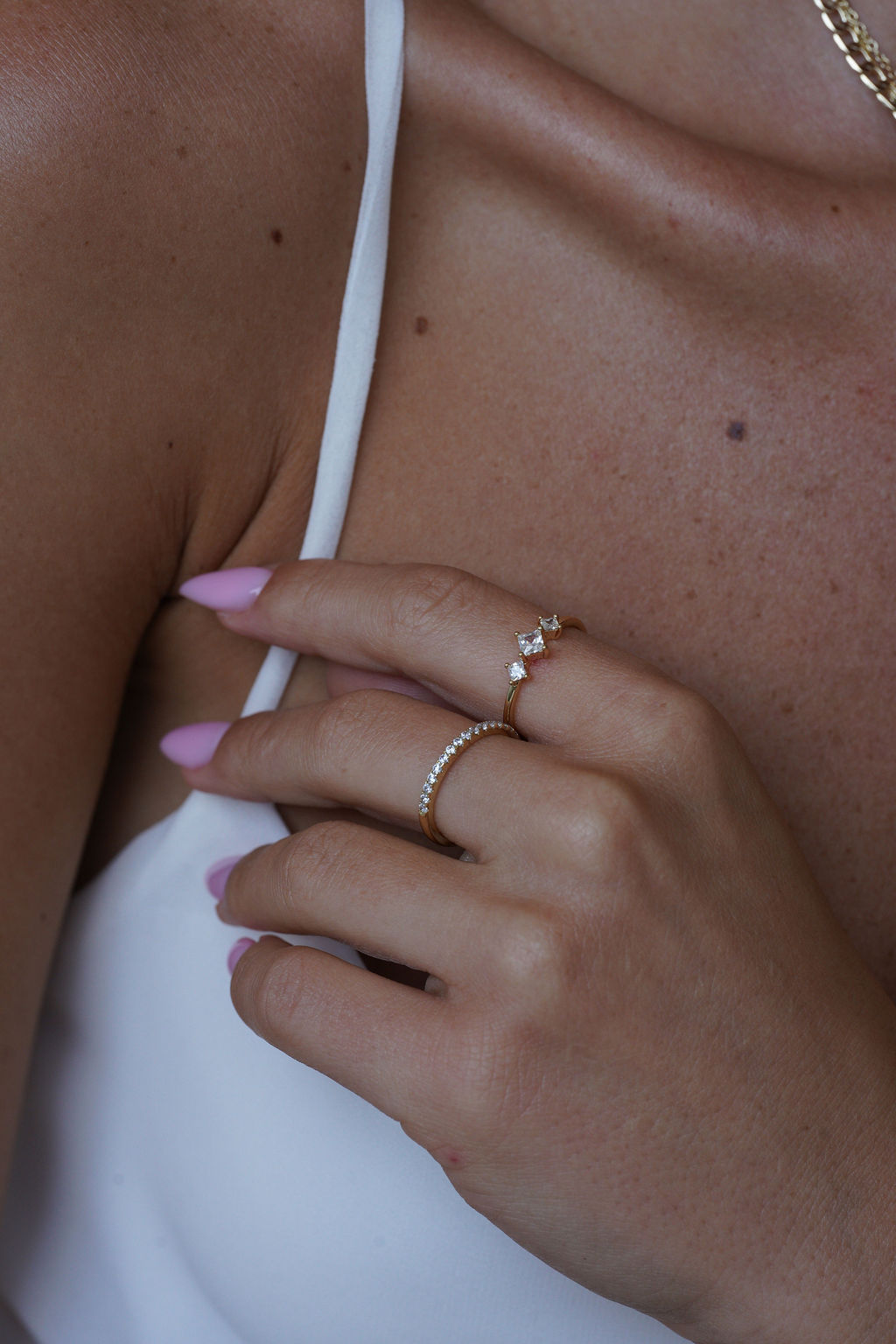 טבעת סלינה ציפוי זהב