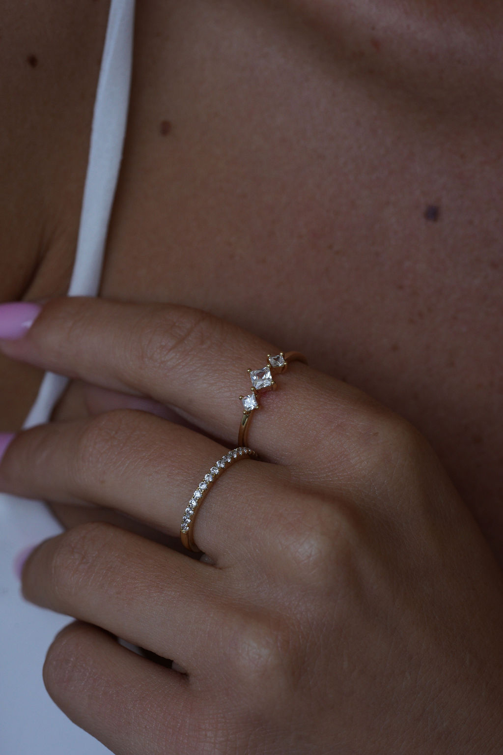 טבעת אמילי ציפוי זהב