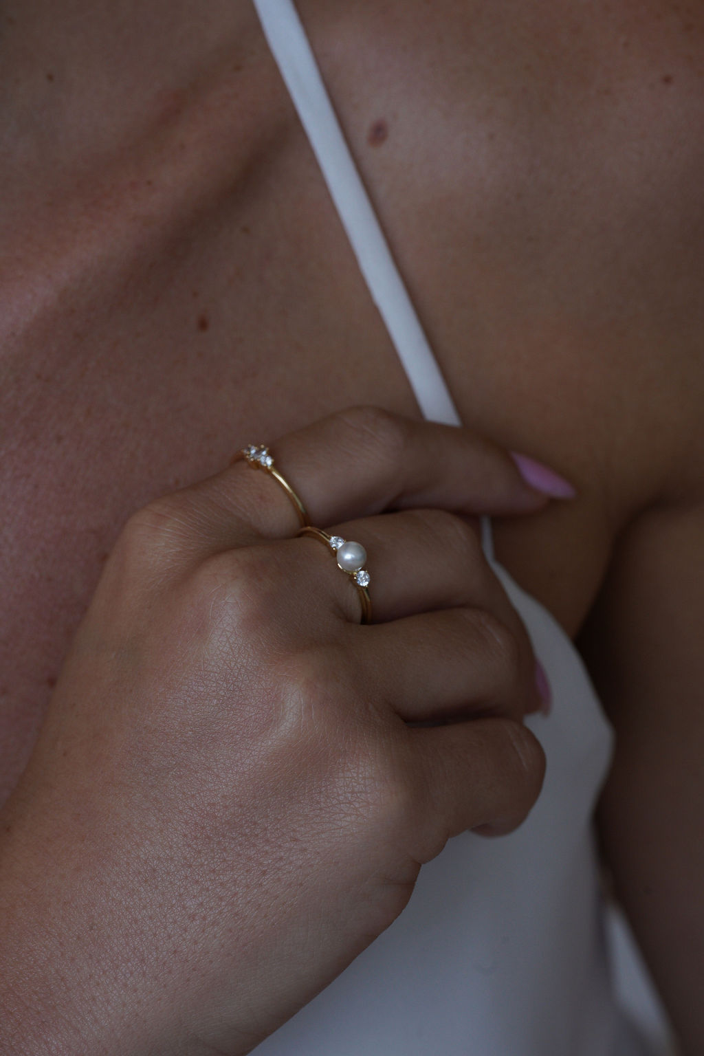 טבעת אלין ציפוי זהב