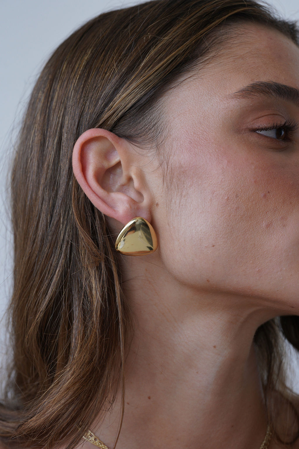 עגילי דורין ציפוי זהב