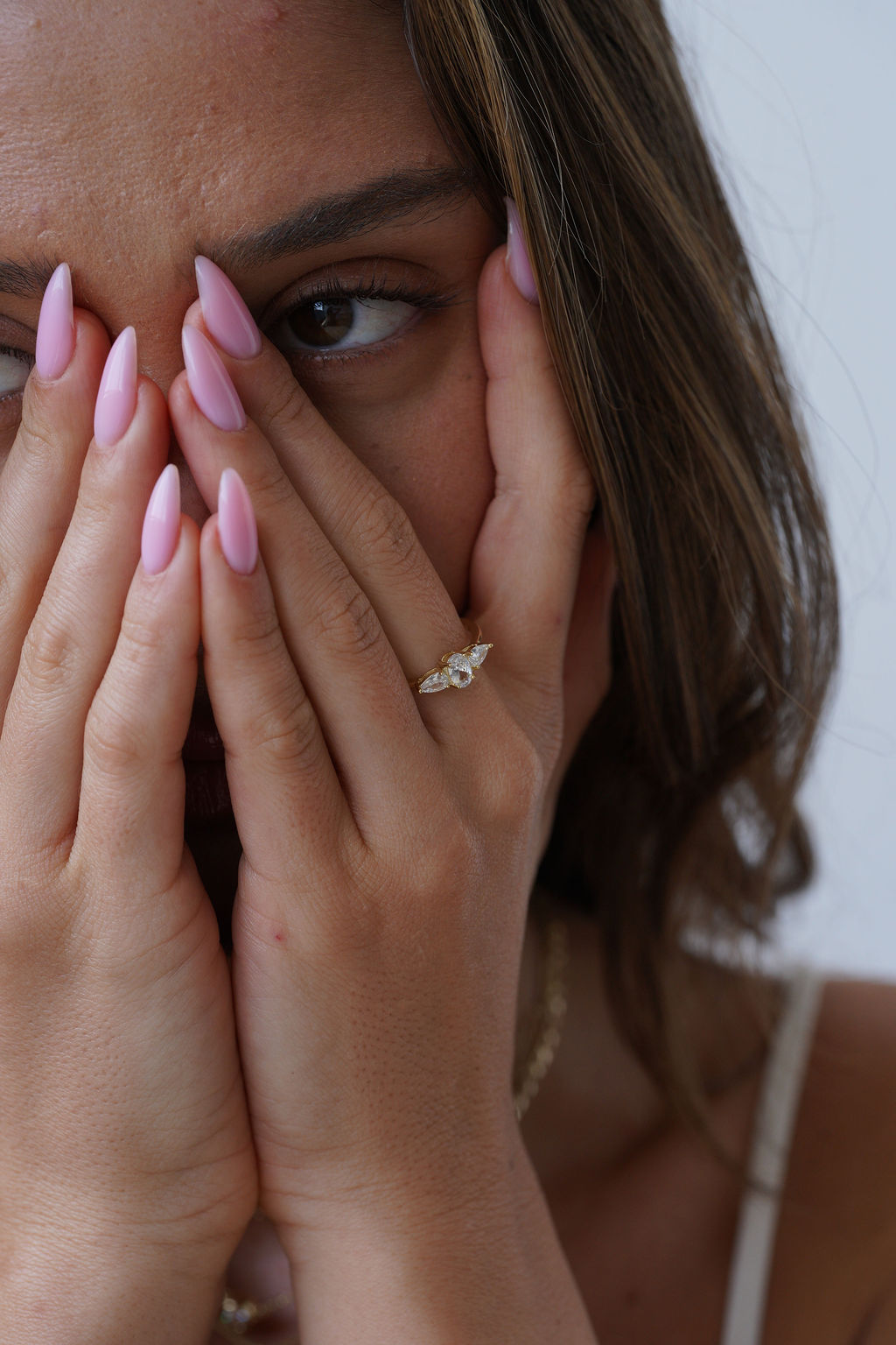 טבעת אוליביה ציפוי זהב