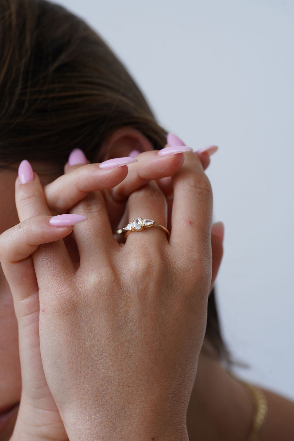 טבעת אוליביה ציפוי זהב