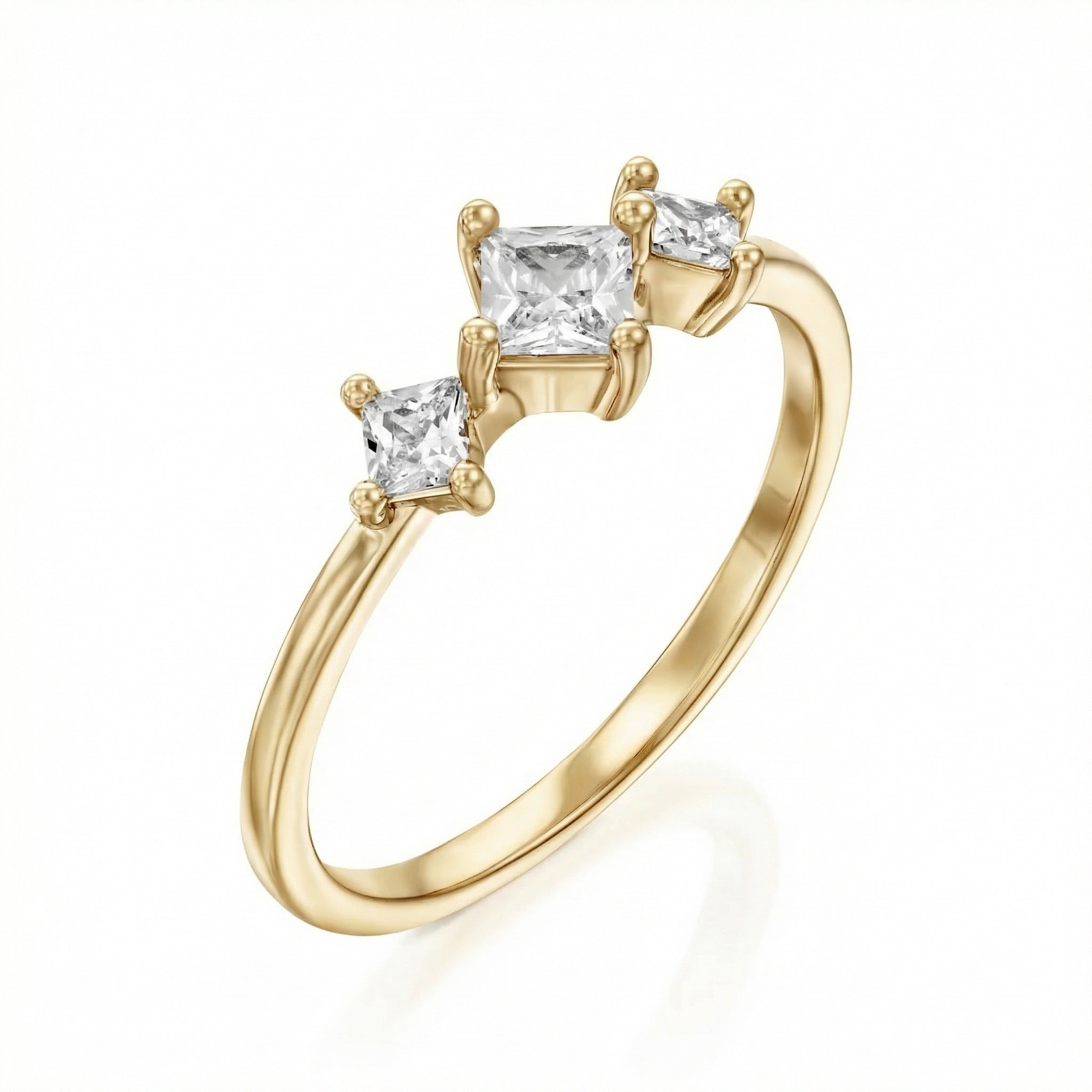 טבעת סלינה ציפוי זהב