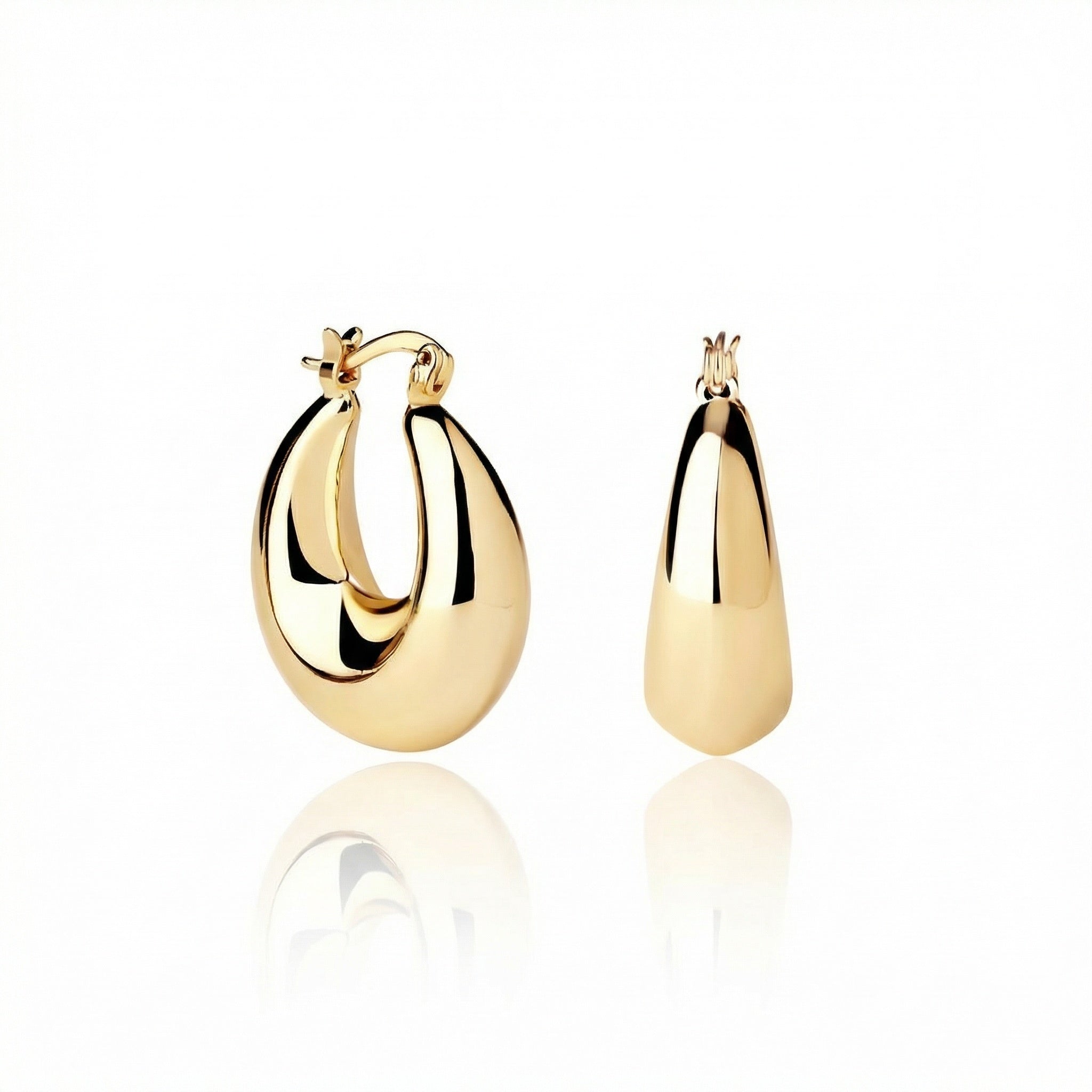 עגילי איקה זהב