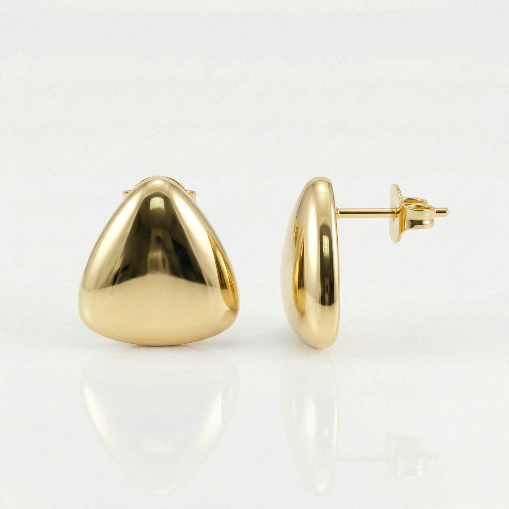 עגילי דורין ציפוי זהב