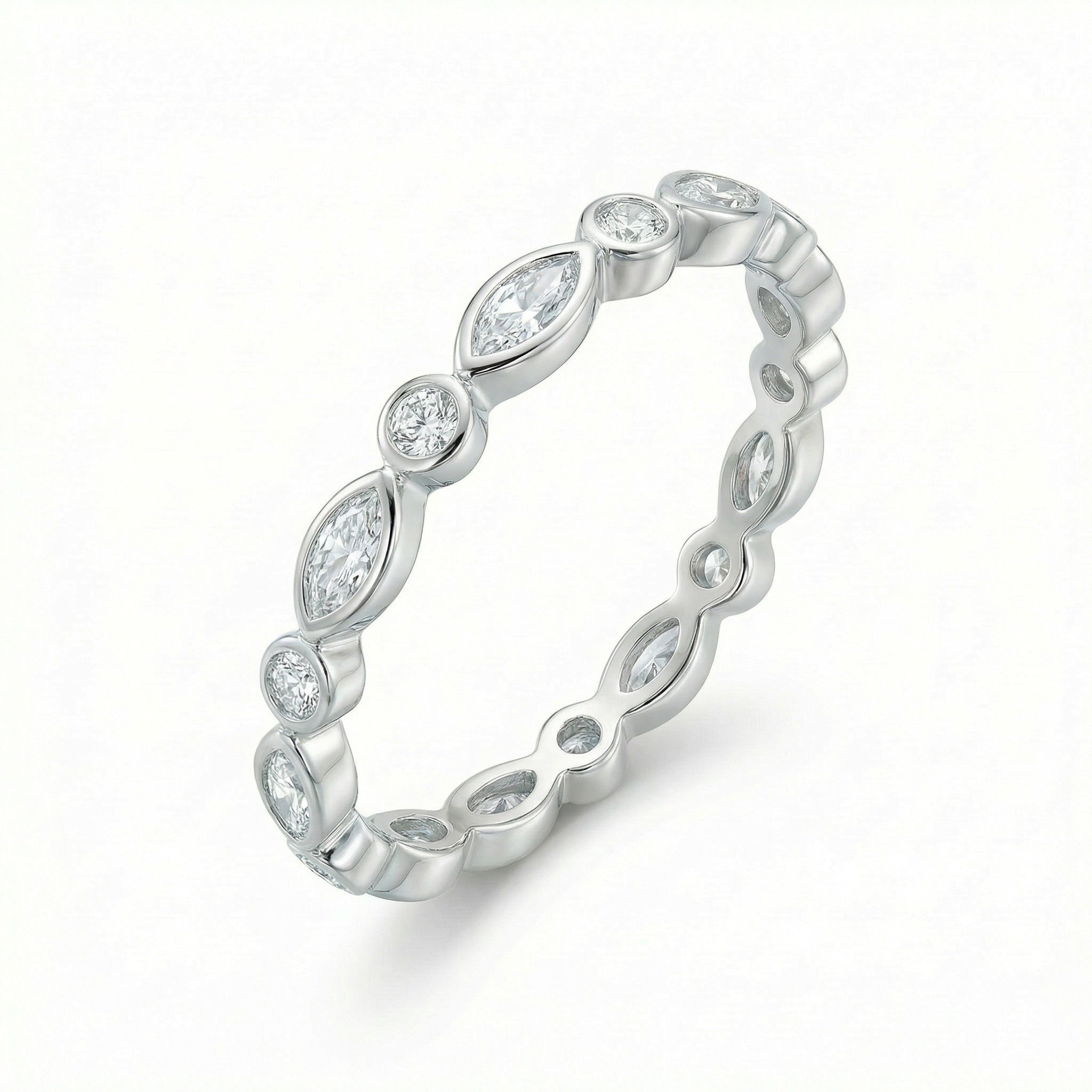 טבעת אלואיז כסף 925