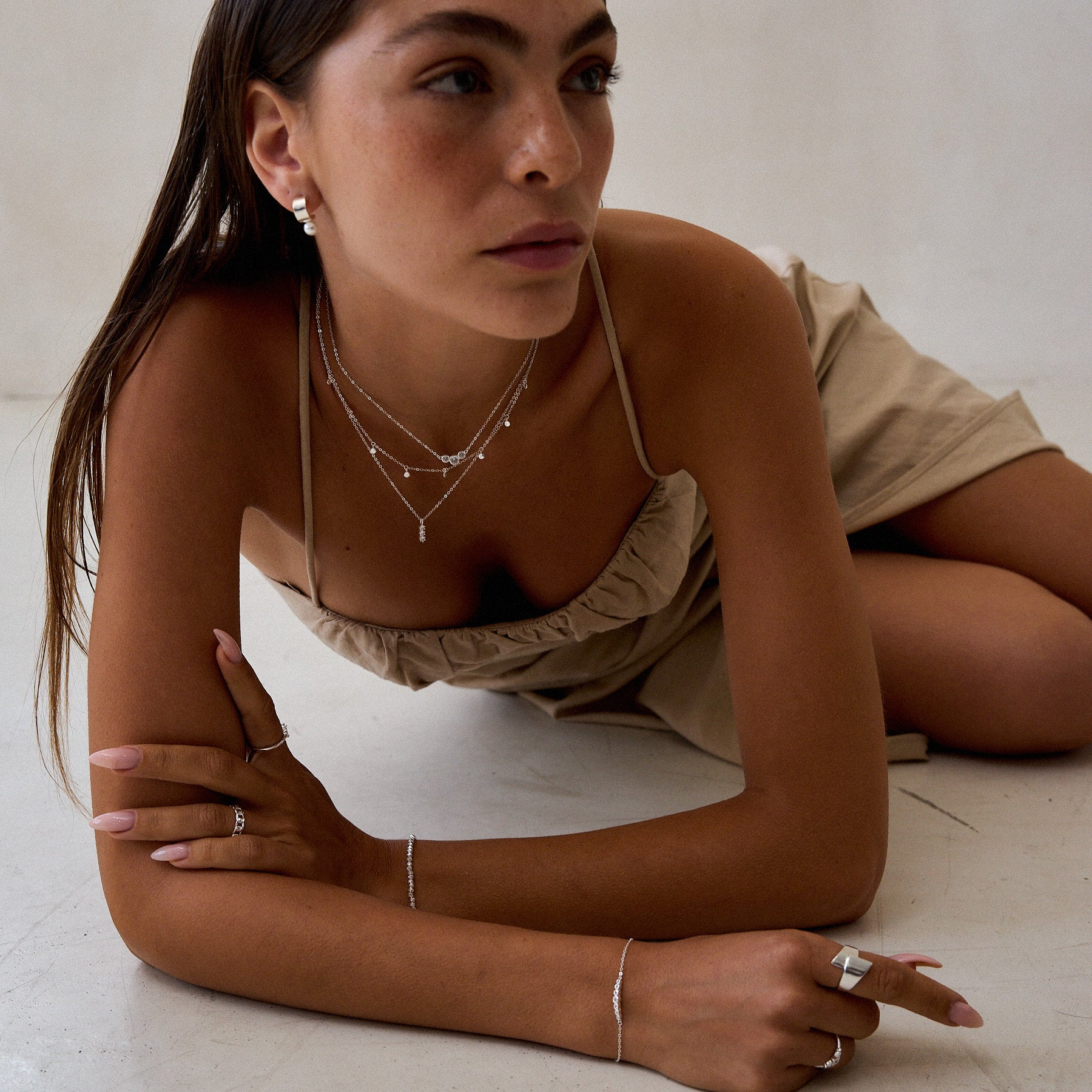 925 שרשרת קורטני כסף