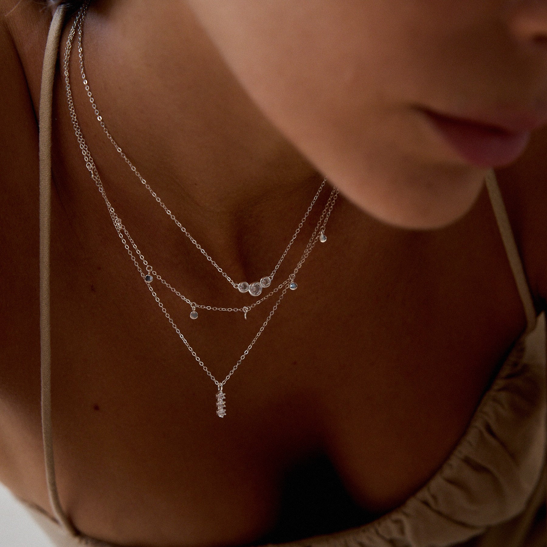 925 שרשרת פני כסף