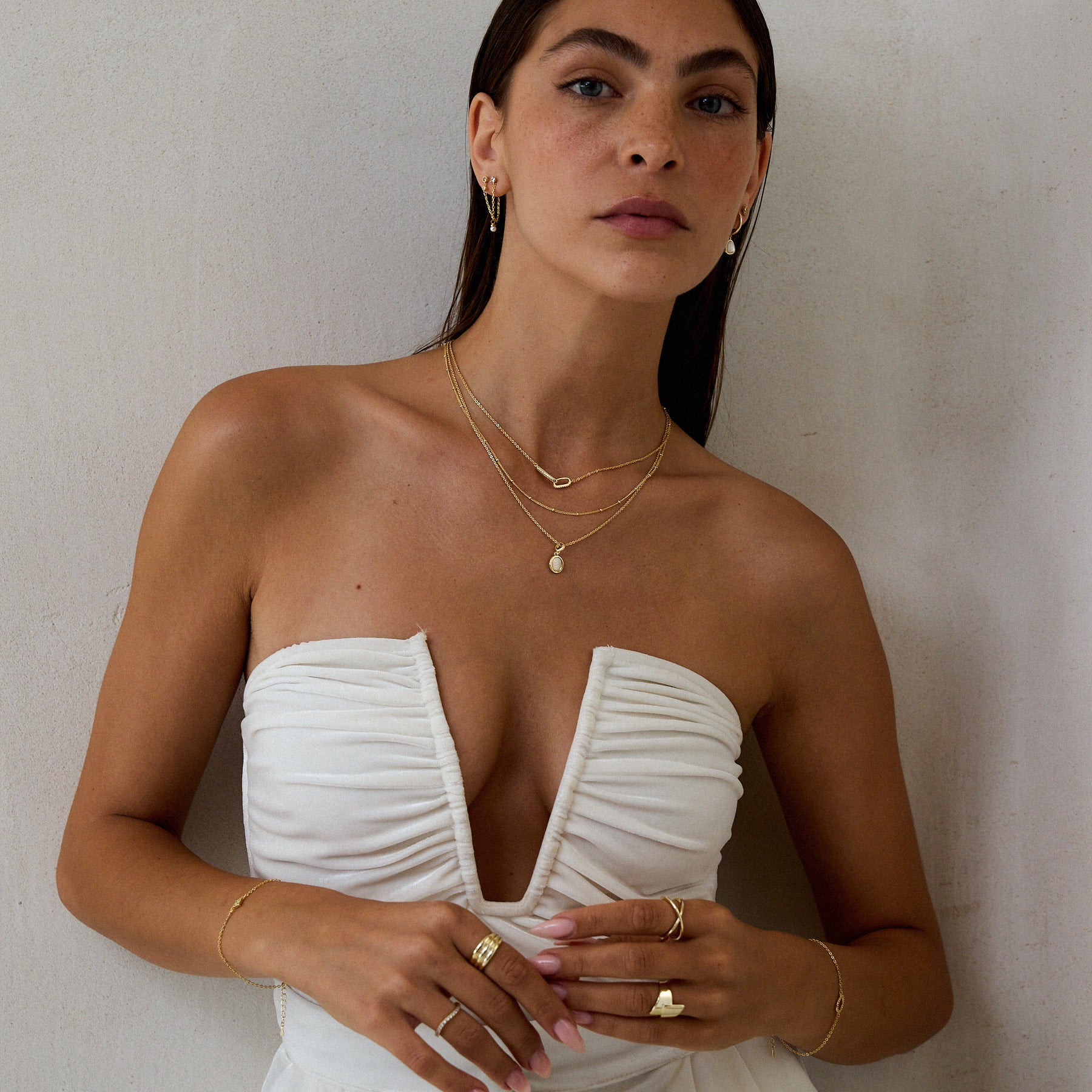 שרשרת דניאלה ציפוי זהב