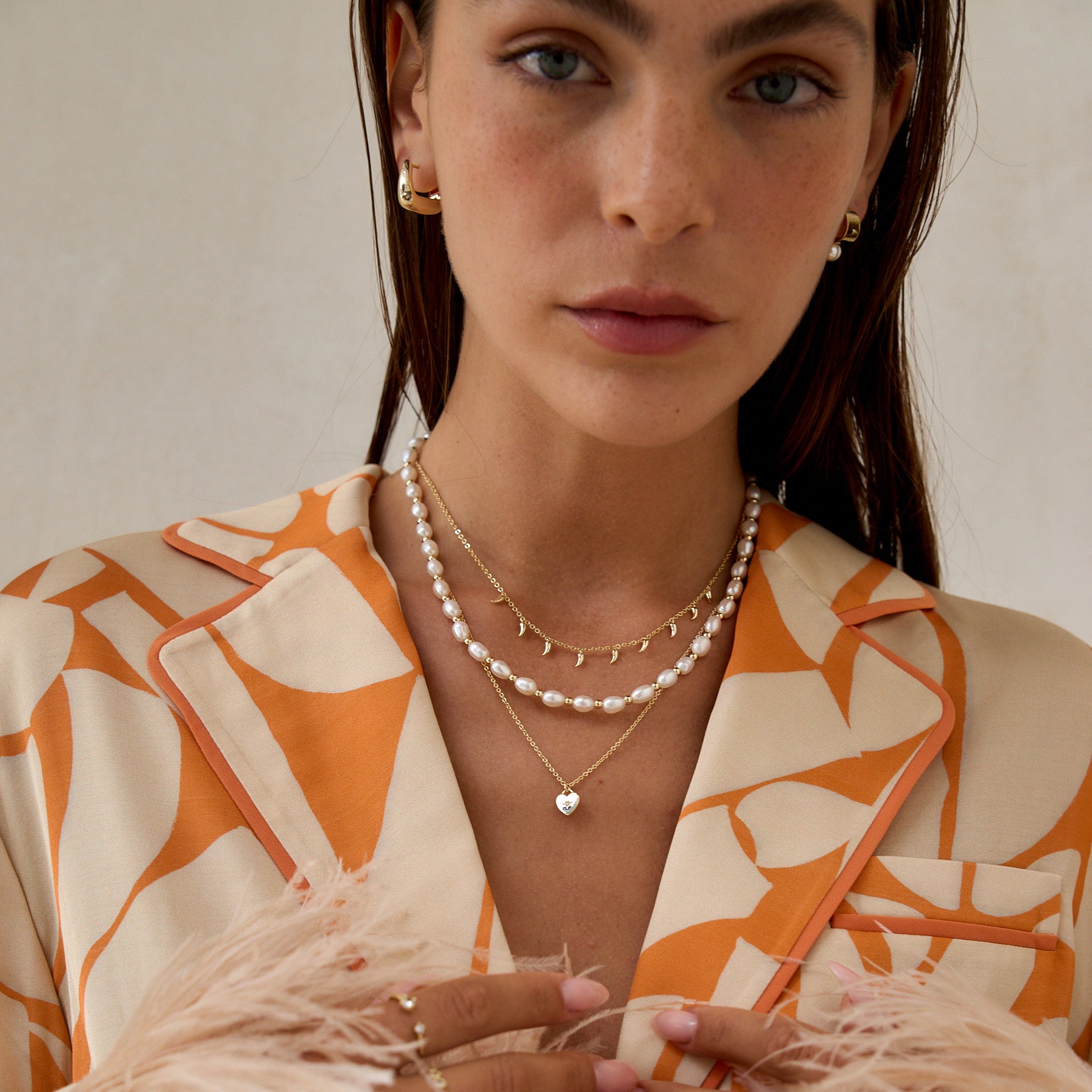 שרשרת דורותיה ציפוי זהב