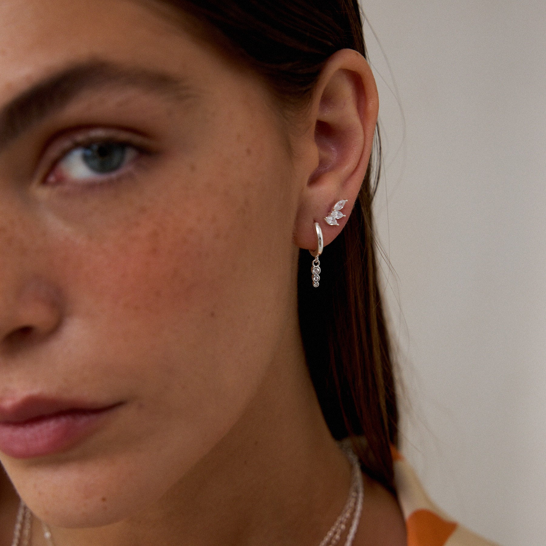 עגילי באבלס כסף 925