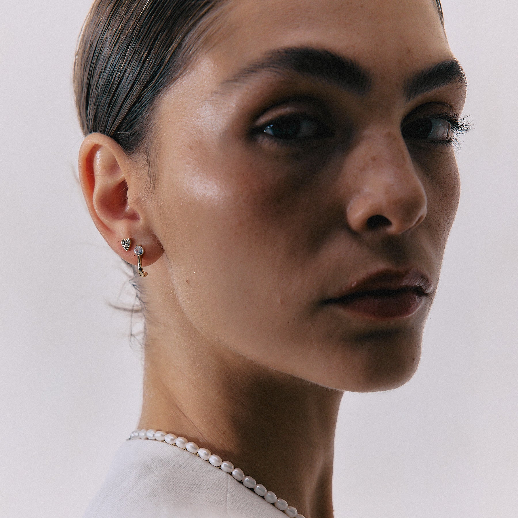 עגילי מרגו ציפוי זהב