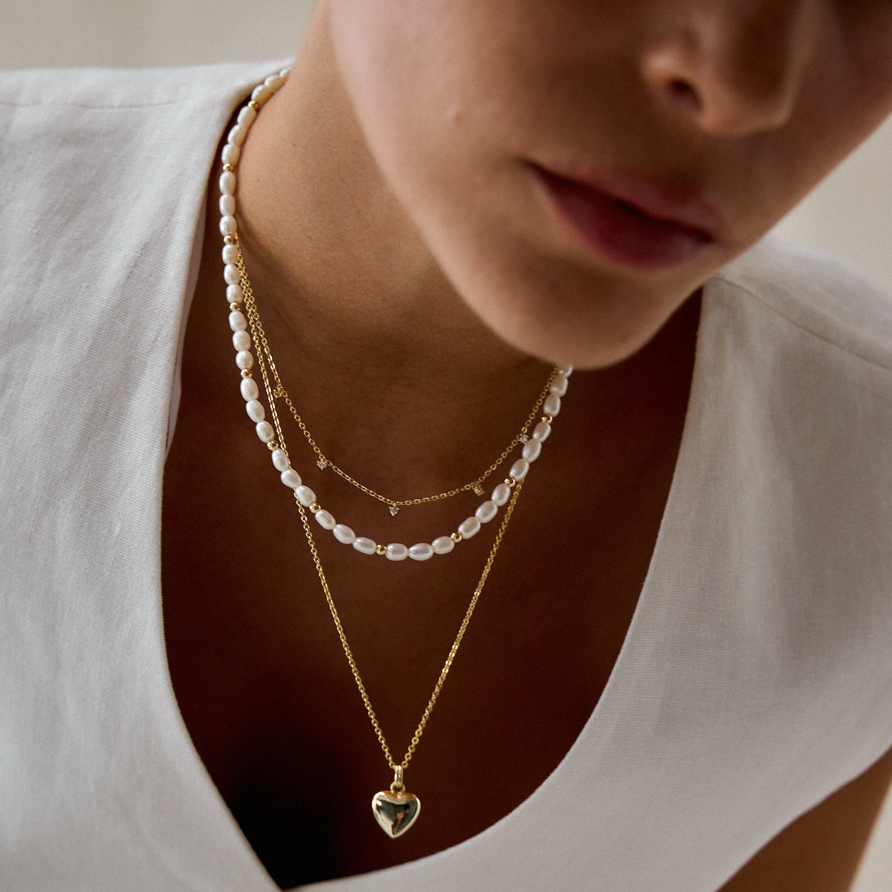 שרשרת נדיה ציפוי זהב