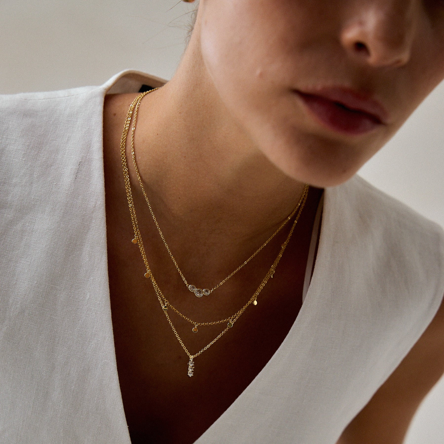 שרשרת קורטני ציפוי זהב