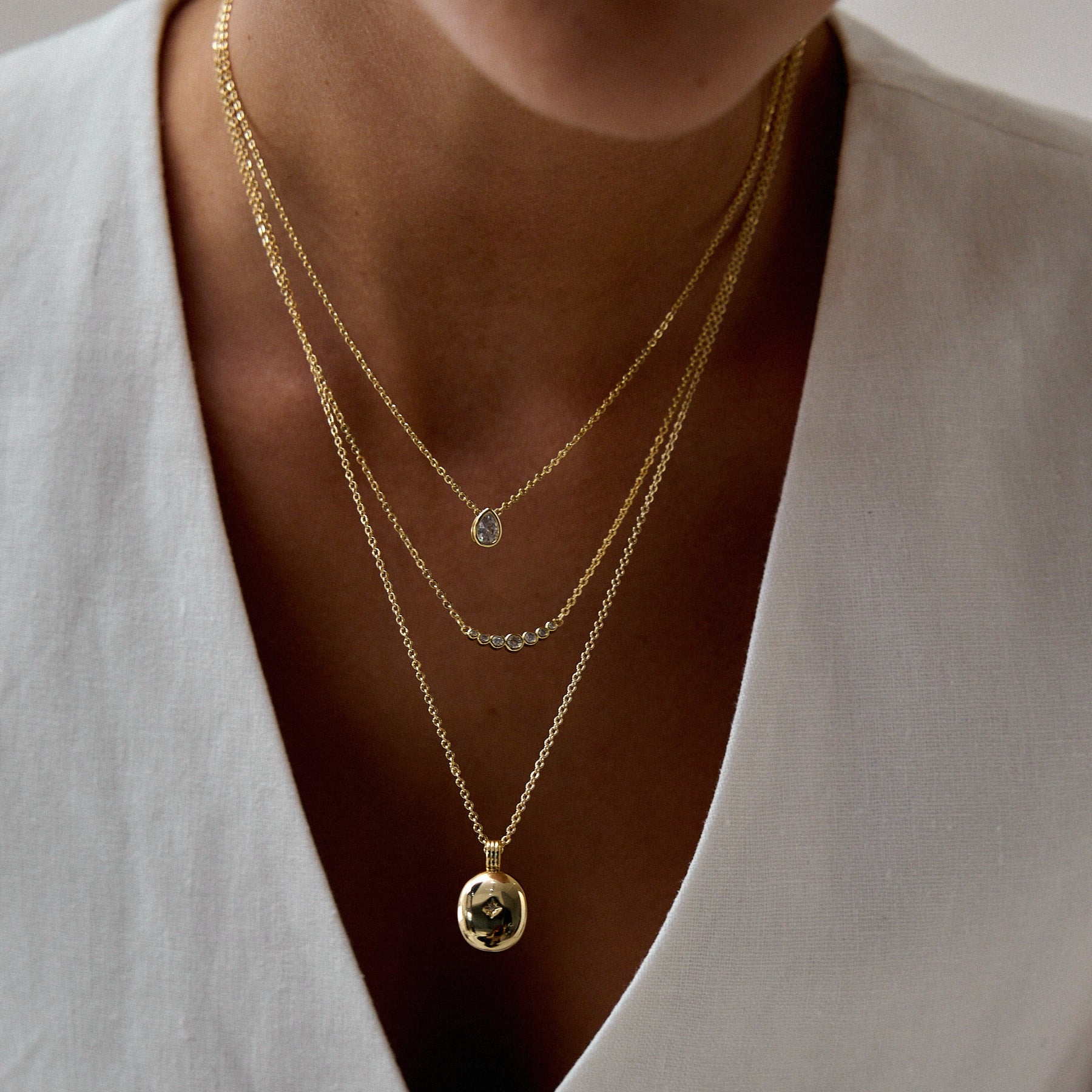 שרשרת פטרה ציפוי זהב