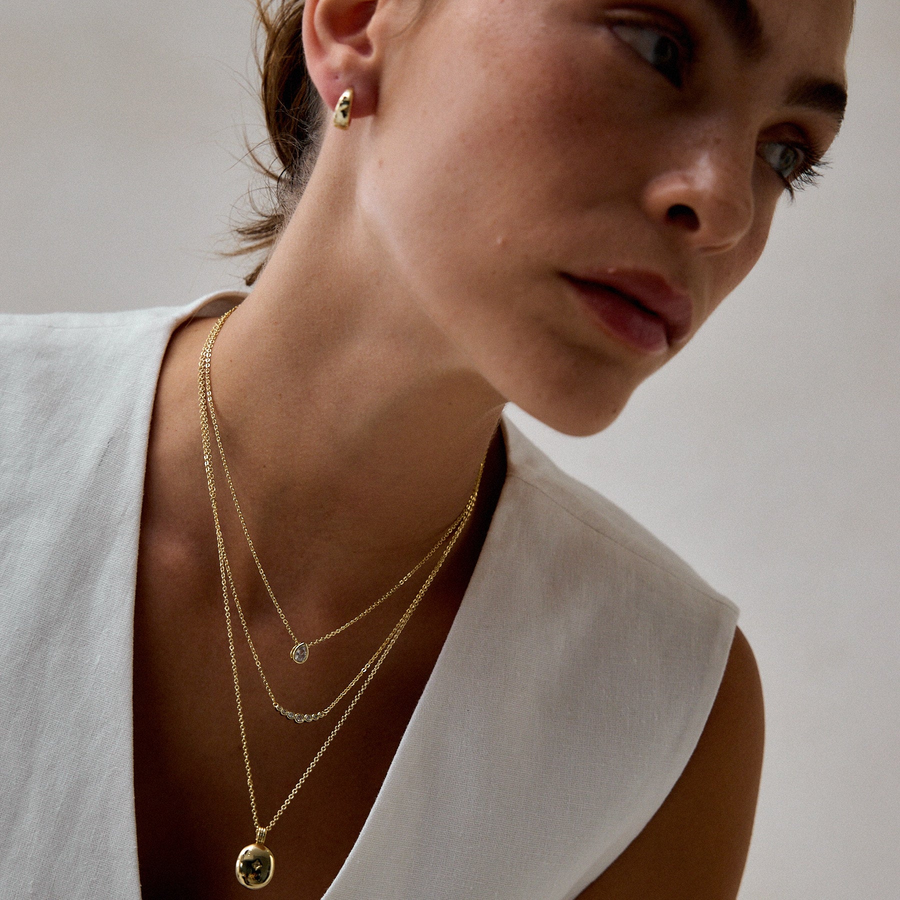 שרשרת פטרה ציפוי זהב